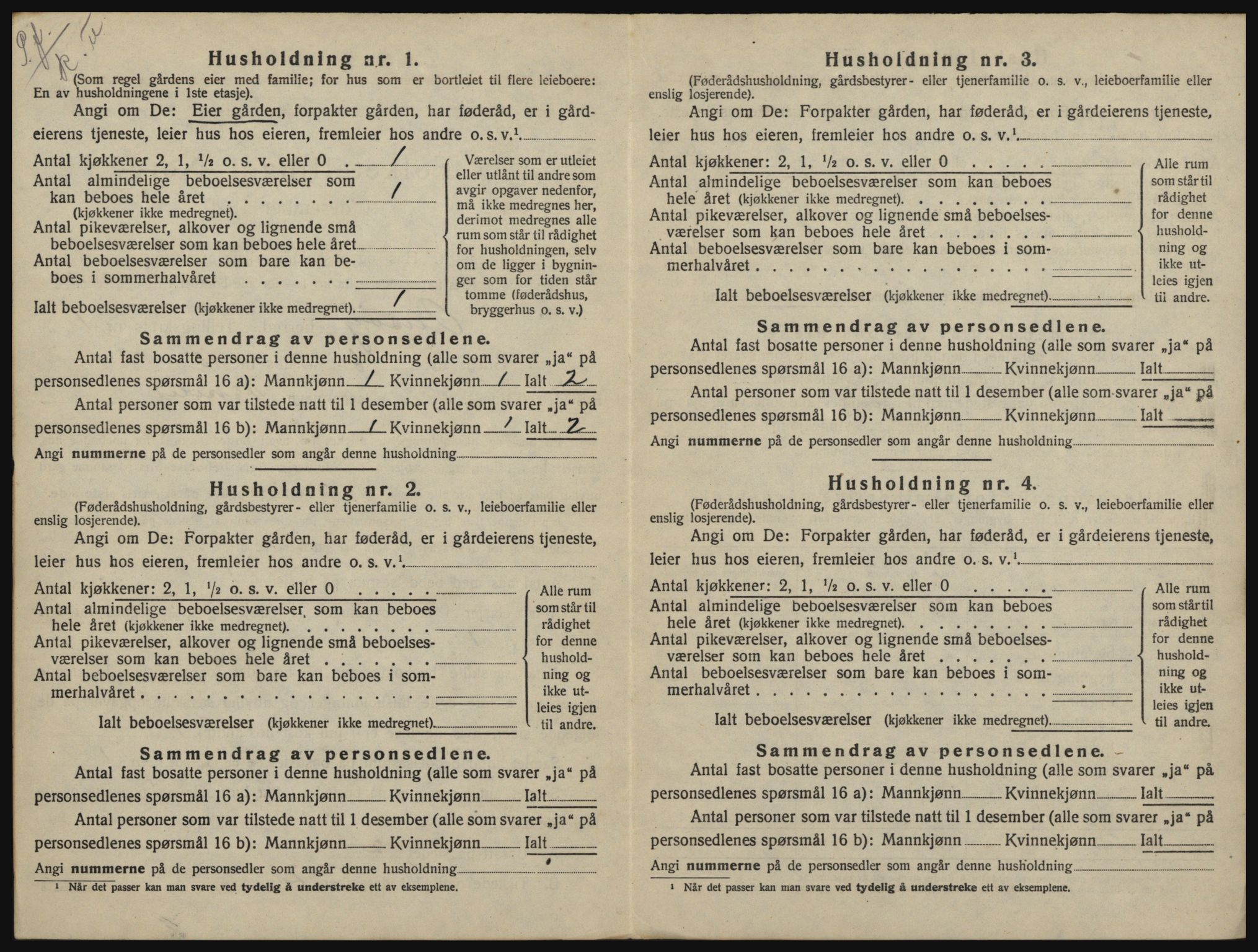 SAO, 1920 census for Onsøy, 1920, p. 161