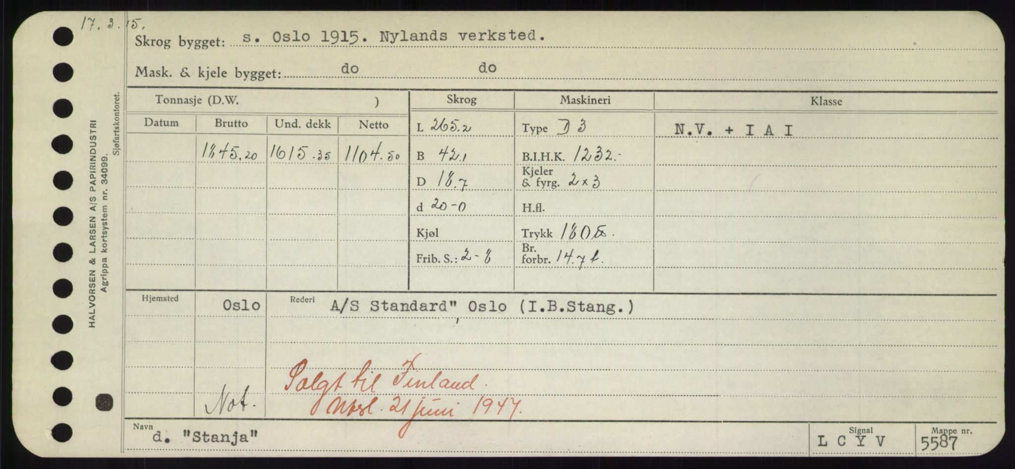 Sjøfartsdirektoratet med forløpere, Skipsmålingen, RA/S-1627/H/Hd/L0036: Fartøy, St, p. 83