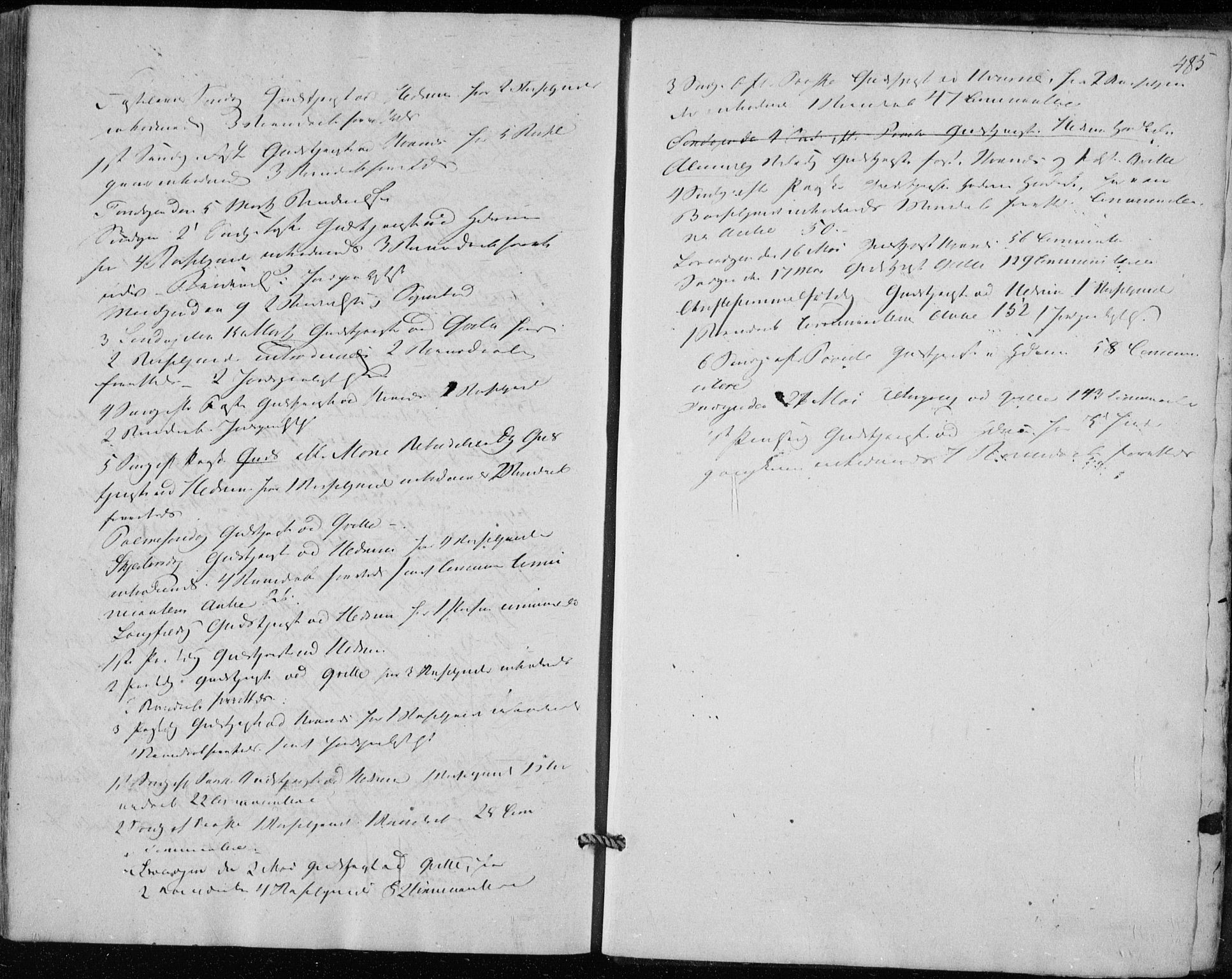 Hedrum kirkebøker, AV/SAKO-A-344/F/Fa/L0006: Parish register (official) no. I 6, 1849-1857, p. 485