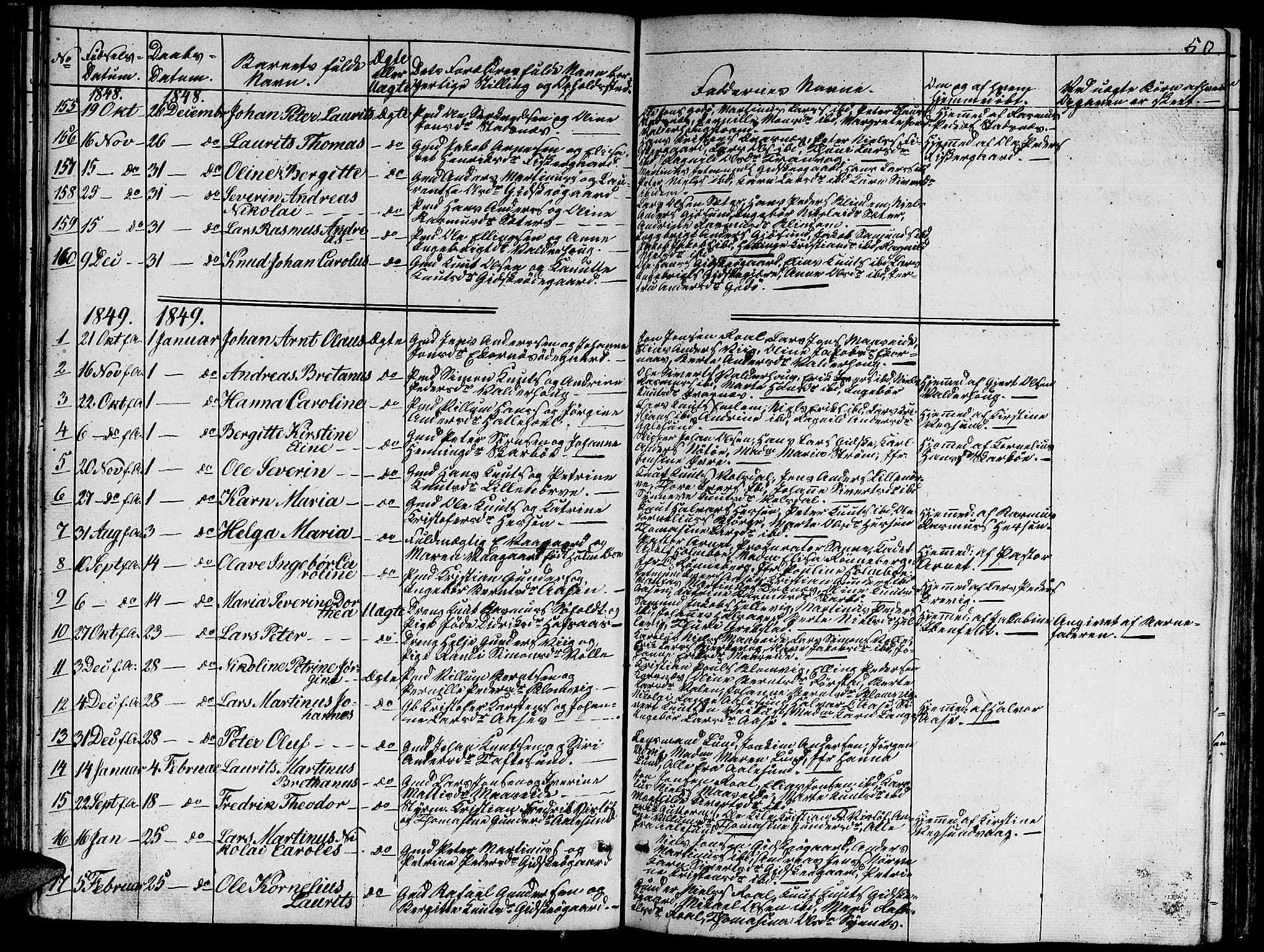 Ministerialprotokoller, klokkerbøker og fødselsregistre - Møre og Romsdal, AV/SAT-A-1454/528/L0426: Parish register (copy) no. 528C07, 1844-1854, p. 50