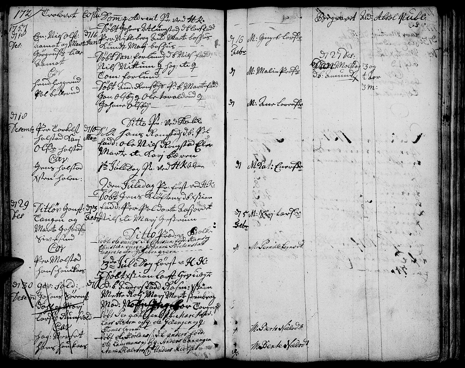 Toten prestekontor, AV/SAH-PREST-102/H/Ha/Haa/L0004: Parish register (official) no. 4, 1751-1761, p. 172