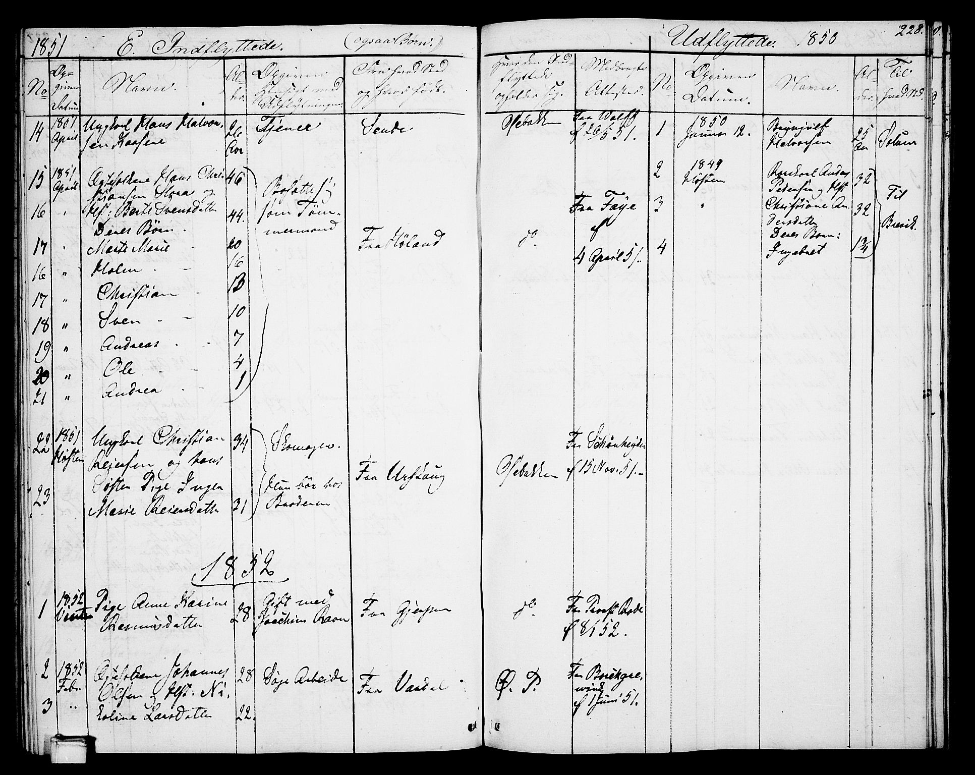 Porsgrunn kirkebøker , SAKO/A-104/G/Gb/L0003: Parish register (copy) no. II 3, 1841-1852, p. 228