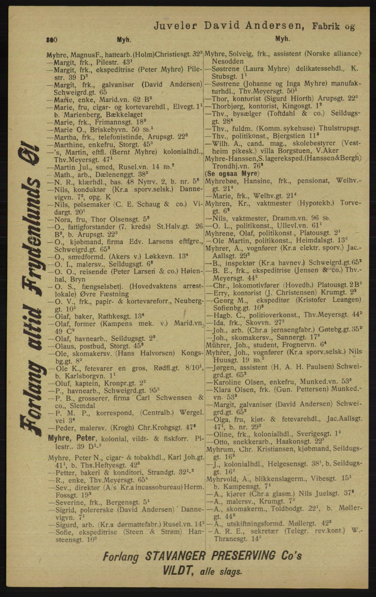 Kristiania/Oslo adressebok, PUBL/-, 1913, p. 812