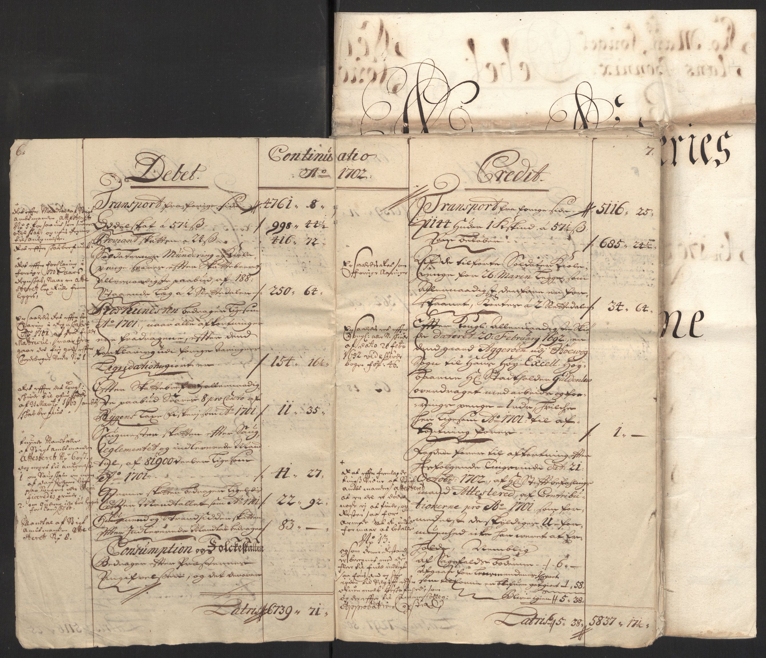 Rentekammeret inntil 1814, Reviderte regnskaper, Fogderegnskap, RA/EA-4092/R39/L2316: Fogderegnskap Nedenes, 1702-1703, p. 6