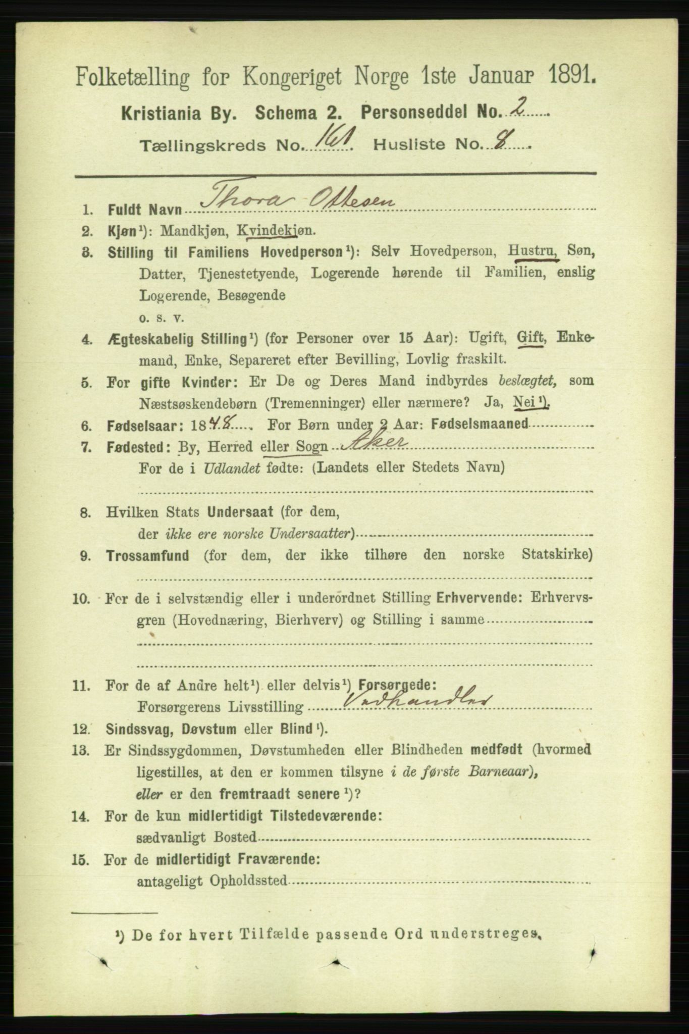 RA, 1891 census for 0301 Kristiania, 1891, p. 91755