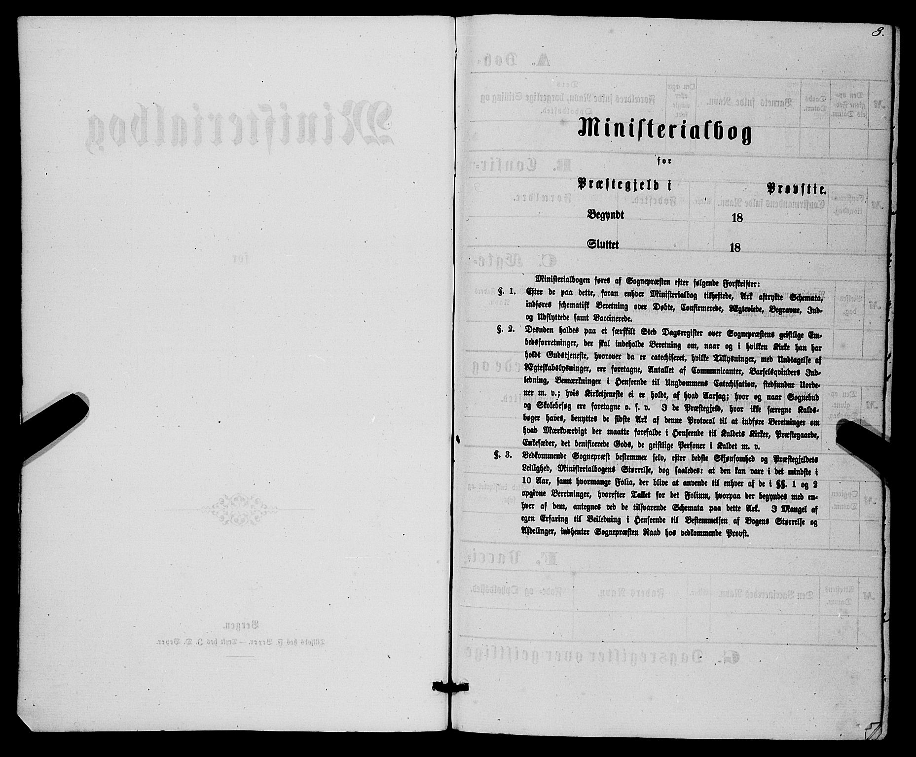 Førde sokneprestembete, SAB/A-79901/H/Haa/Haaa/L0010: Parish register (official) no. A 10, 1861-1876, p. 3