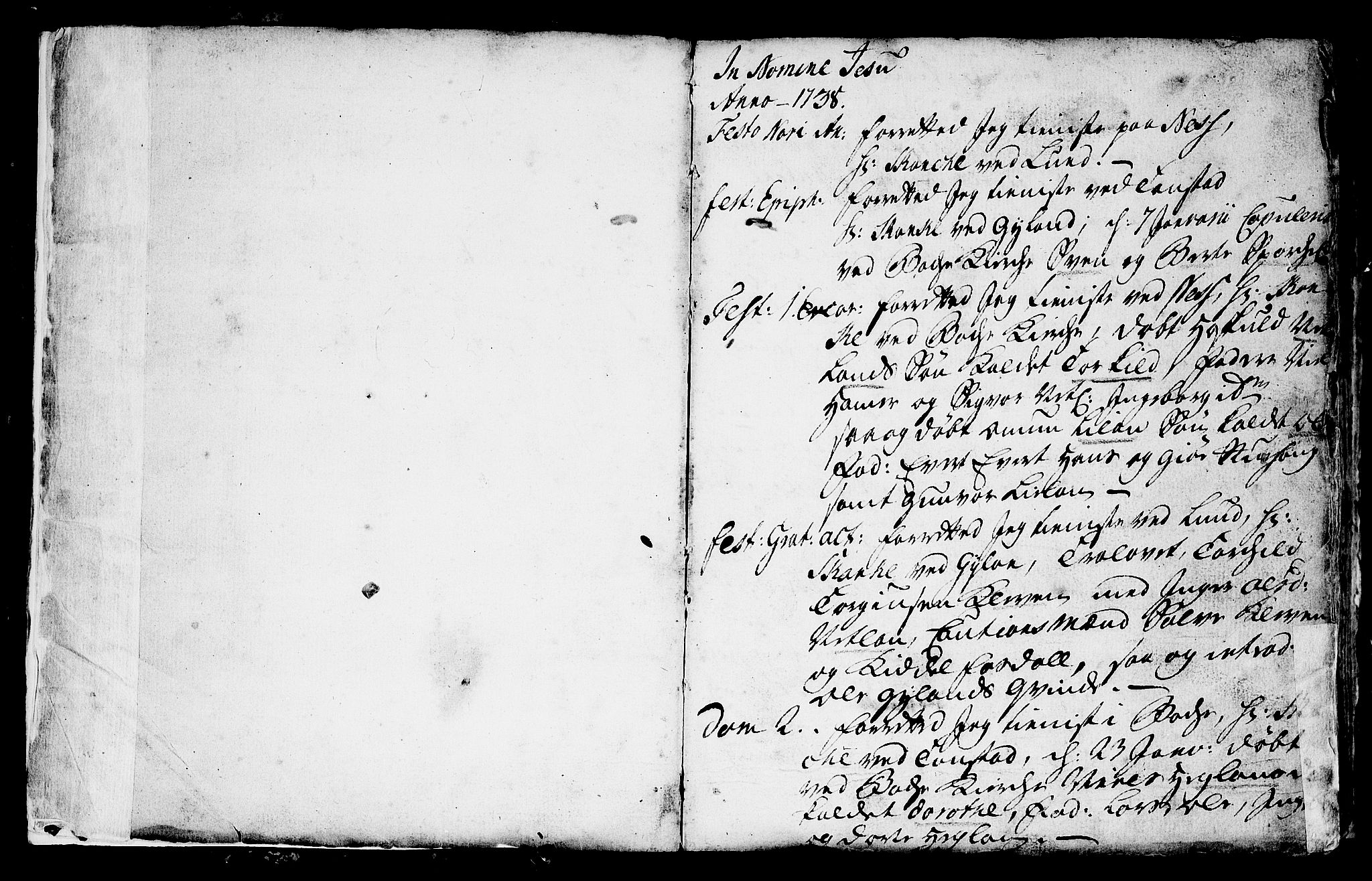 Lund sokneprestkontor, AV/SAST-A-101809/S06/L0002: Parish register (official) no. A 2, 1738-1760