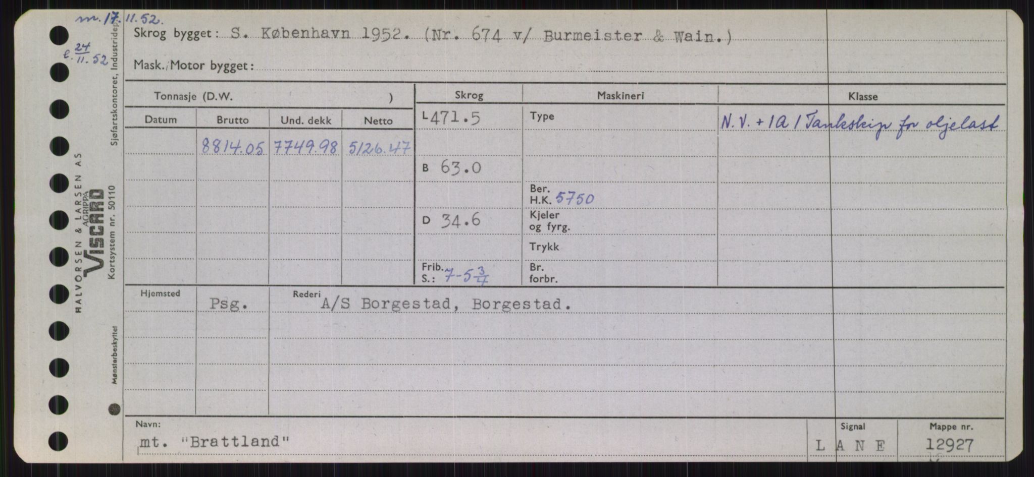 Sjøfartsdirektoratet med forløpere, Skipsmålingen, RA/S-1627/H/Hb/L0001: Fartøy, A-D, p. 365