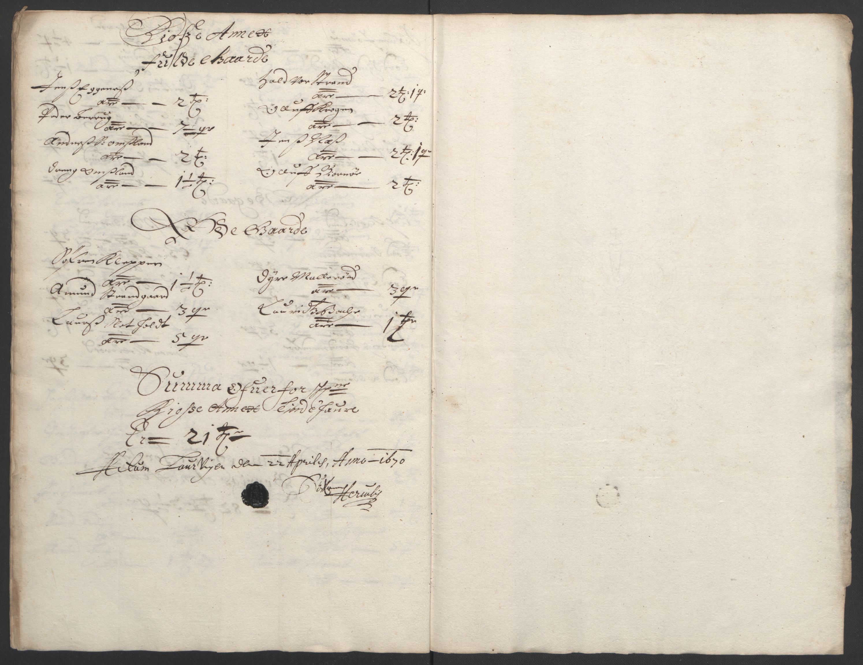 Rentekammeret inntil 1814, Reviderte regnskaper, Fogderegnskap, AV/RA-EA-4092/R33/L1965: Fogderegnskap Larvik grevskap, 1669-1670, p. 114