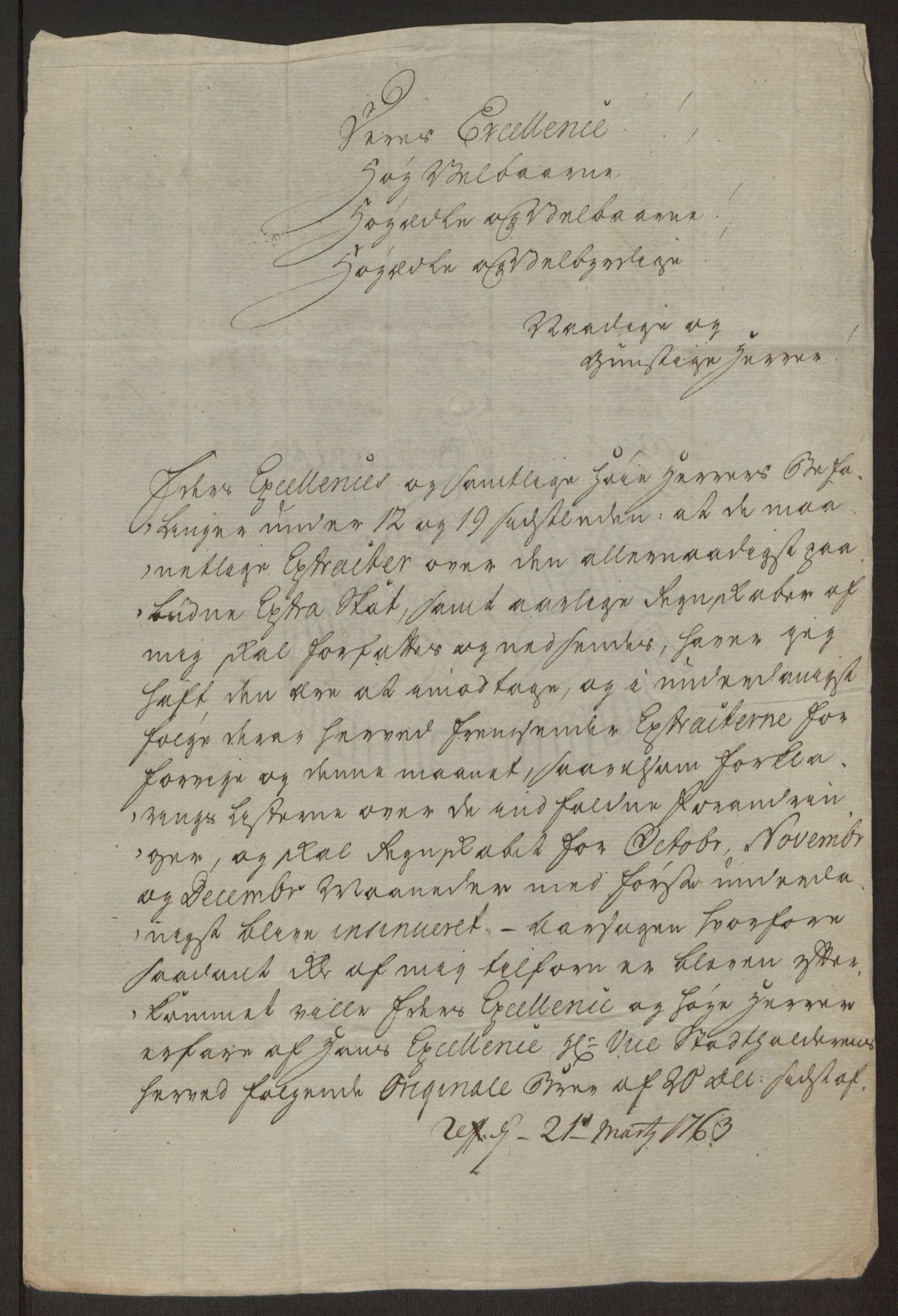 Rentekammeret inntil 1814, Reviderte regnskaper, Byregnskaper, RA/EA-4066/R/Rj/L0198/0001: [J4] Kontribusjonsregnskap / Ekstraskatt, 1762-1768, p. 173