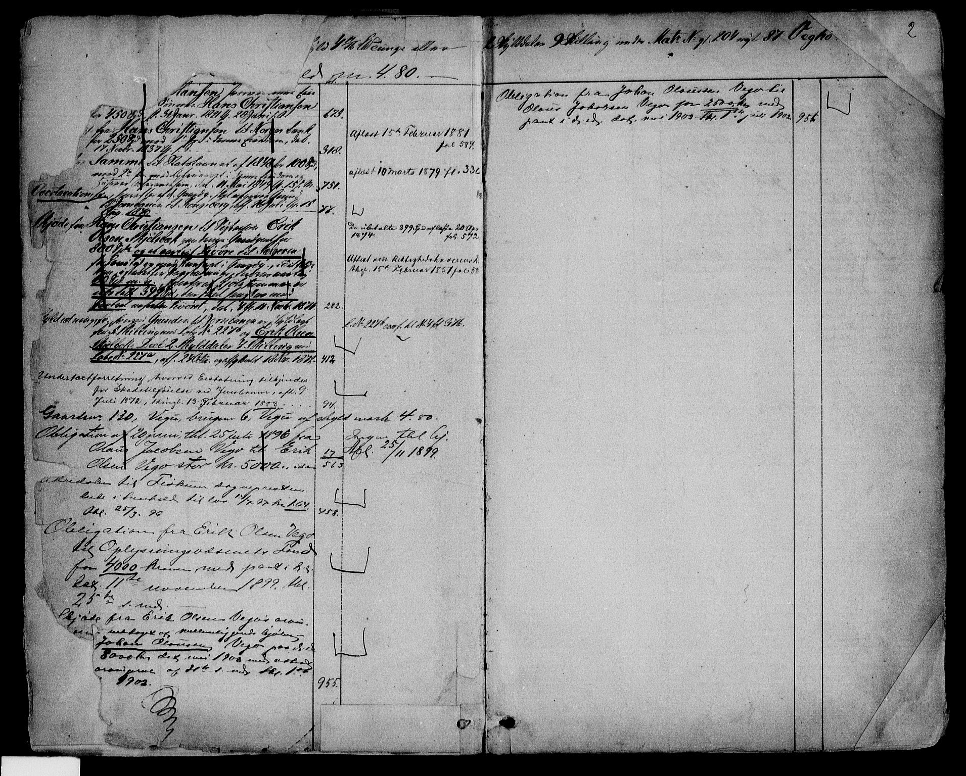 Eiker, Modum og Sigdal sorenskriveri, AV/SAKO-A-123/G/Gb/Gbc/L0003: Mortgage register no. III 3, p. 2