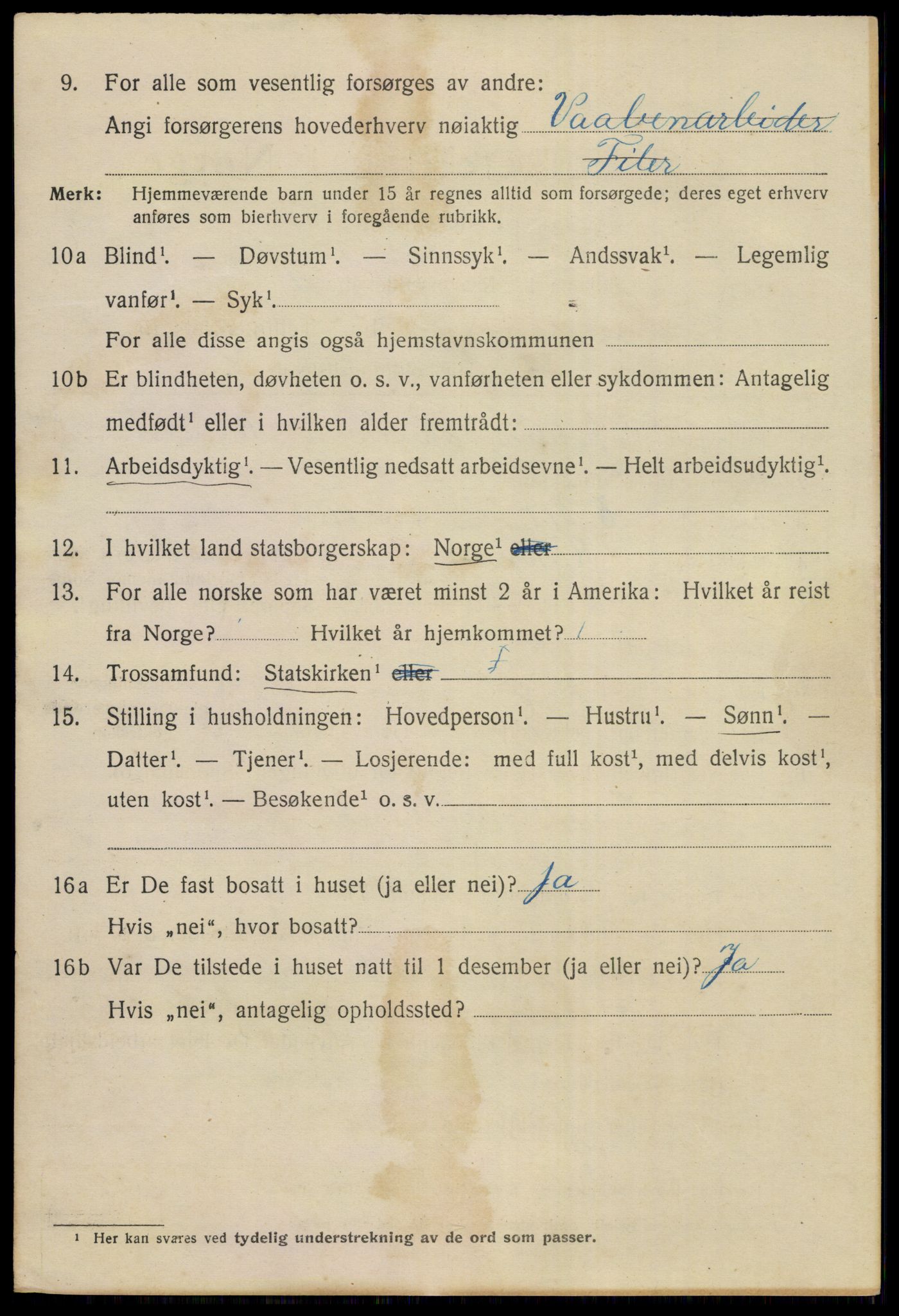 SAKO, 1920 census for Kongsberg, 1920, p. 13569