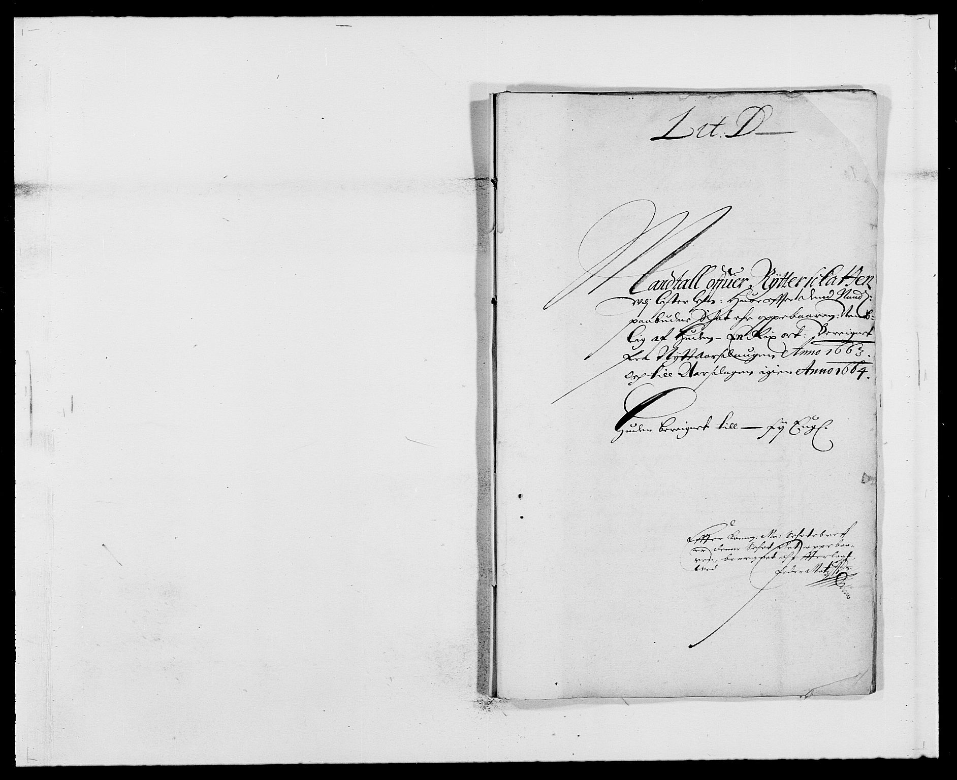Rentekammeret inntil 1814, Reviderte regnskaper, Fogderegnskap, RA/EA-4092/R41/L2523: Fogderegnskap Lista, 1663-1664, p. 51
