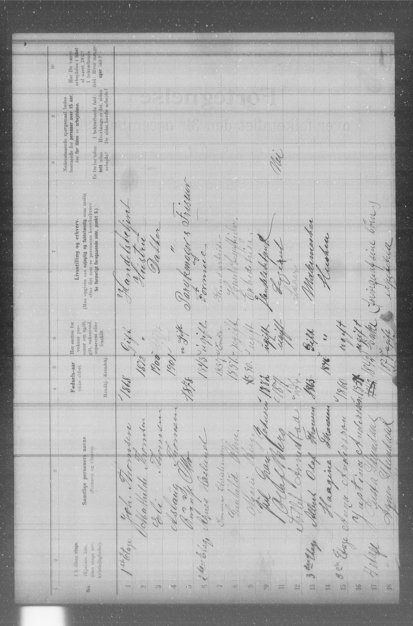 OBA, Municipal Census 1902 for Kristiania, 1902, p. 2682