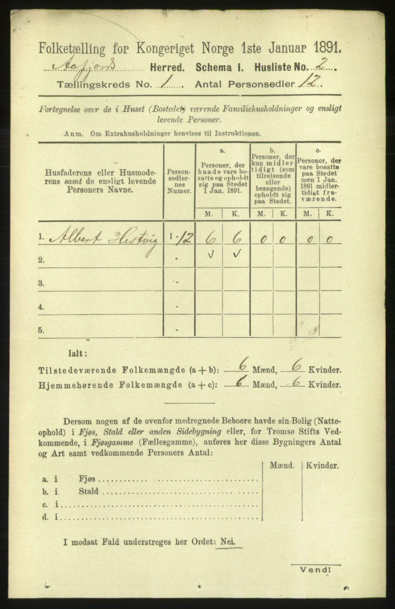 RA, 1891 census for 1630 Åfjord, 1891, p. 38