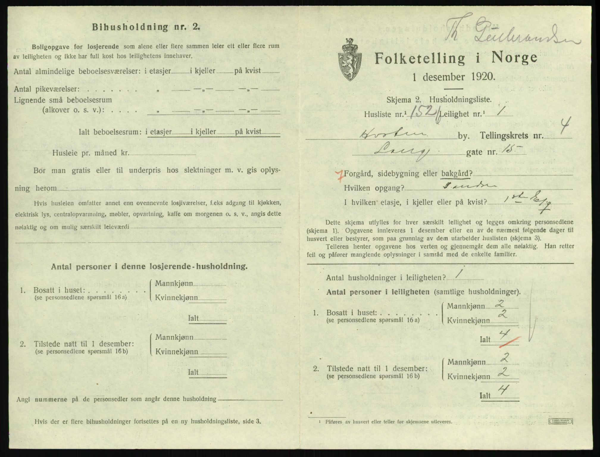 SAKO, 1920 census for Horten, 1920, p. 5591