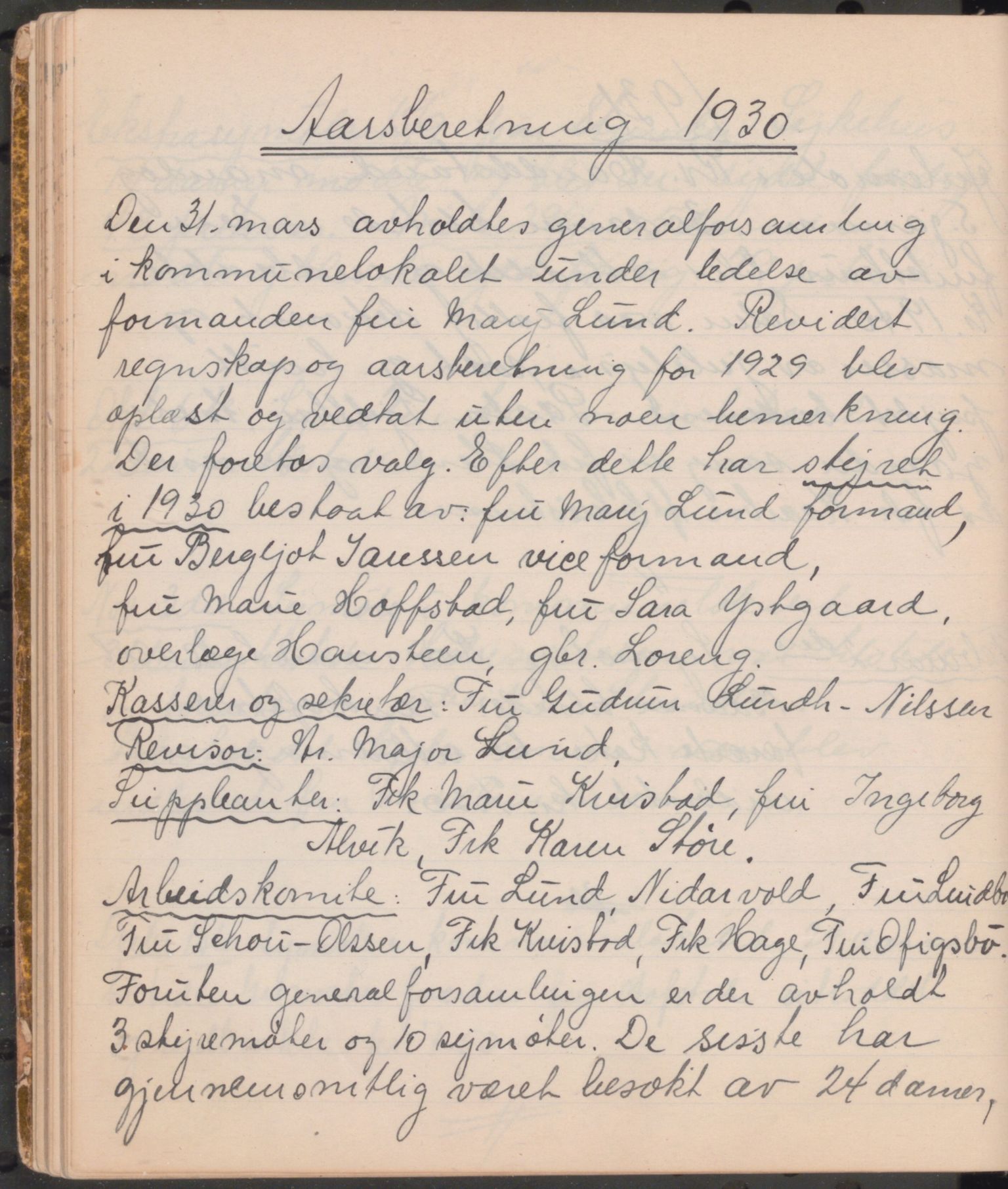 Trondheim Røde Kors, TRKO/PA-1204/A/Ab/L0004: Dagbok for Strinda Røde Kors, 1926-1952, p. 66