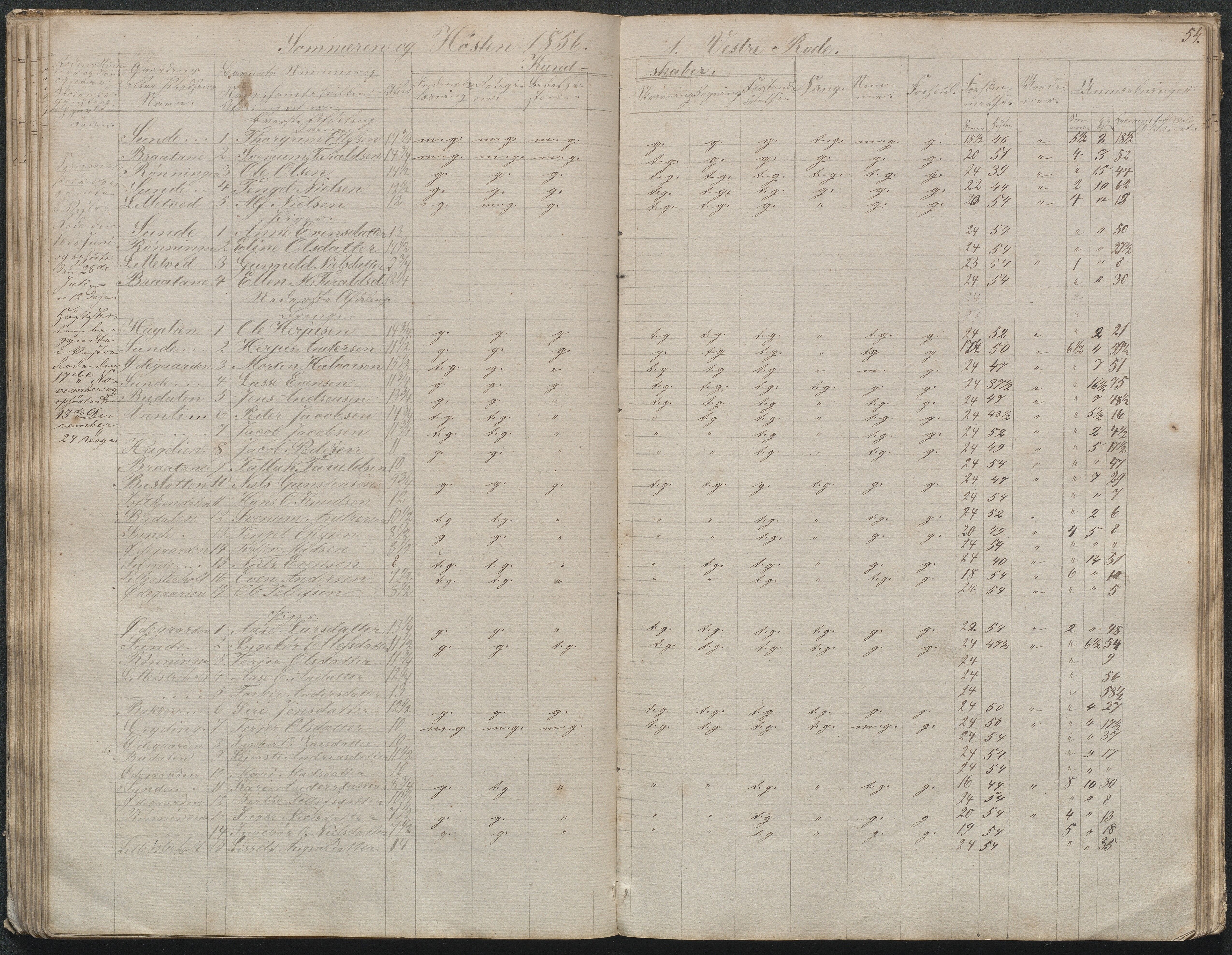 Gjerstad Kommune, Gjerstad Skole, AAKS/KA0911-550a/F02/L0003: Skolejournal/protokoll 4.skoledistrikt, 1844-1862, p. 55