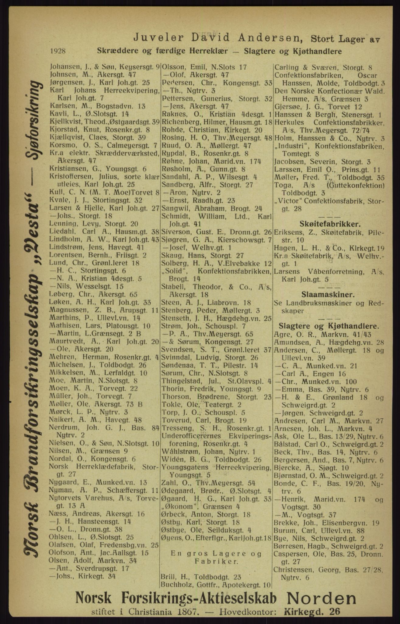 Kristiania/Oslo adressebok, PUBL/-, 1916, p. 1928