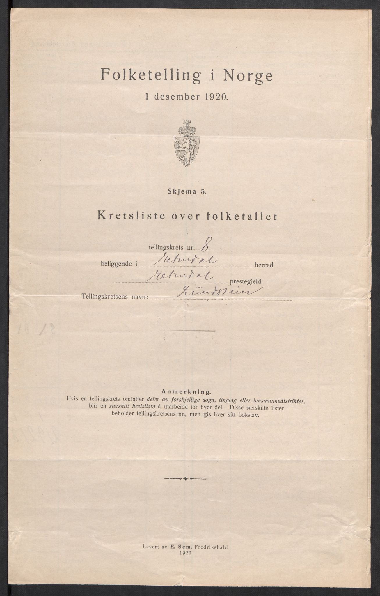 SAH, 1920 census for Etnedal, 1920, p. 28