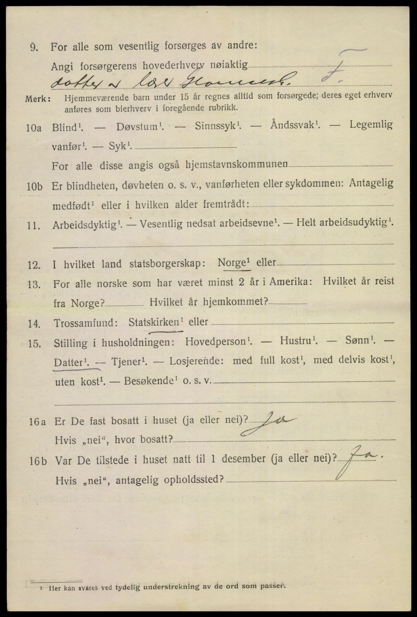 SAKO, 1920 census for Kongsberg, 1920, p. 14135