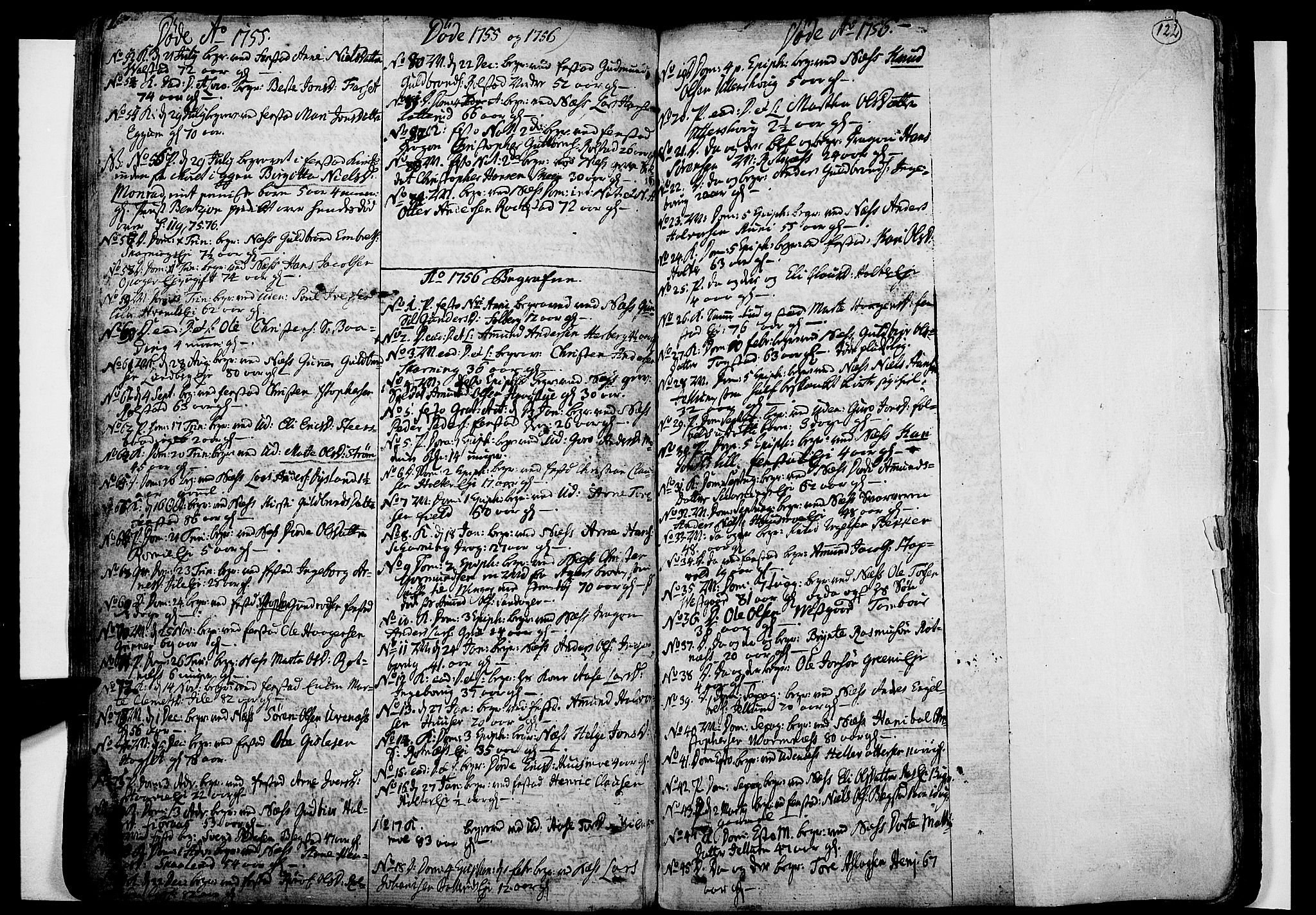 Nes prestekontor Kirkebøker, AV/SAO-A-10410/F/Fa/L0003: Parish register (official) no. I 3, 1734-1781, p. 122