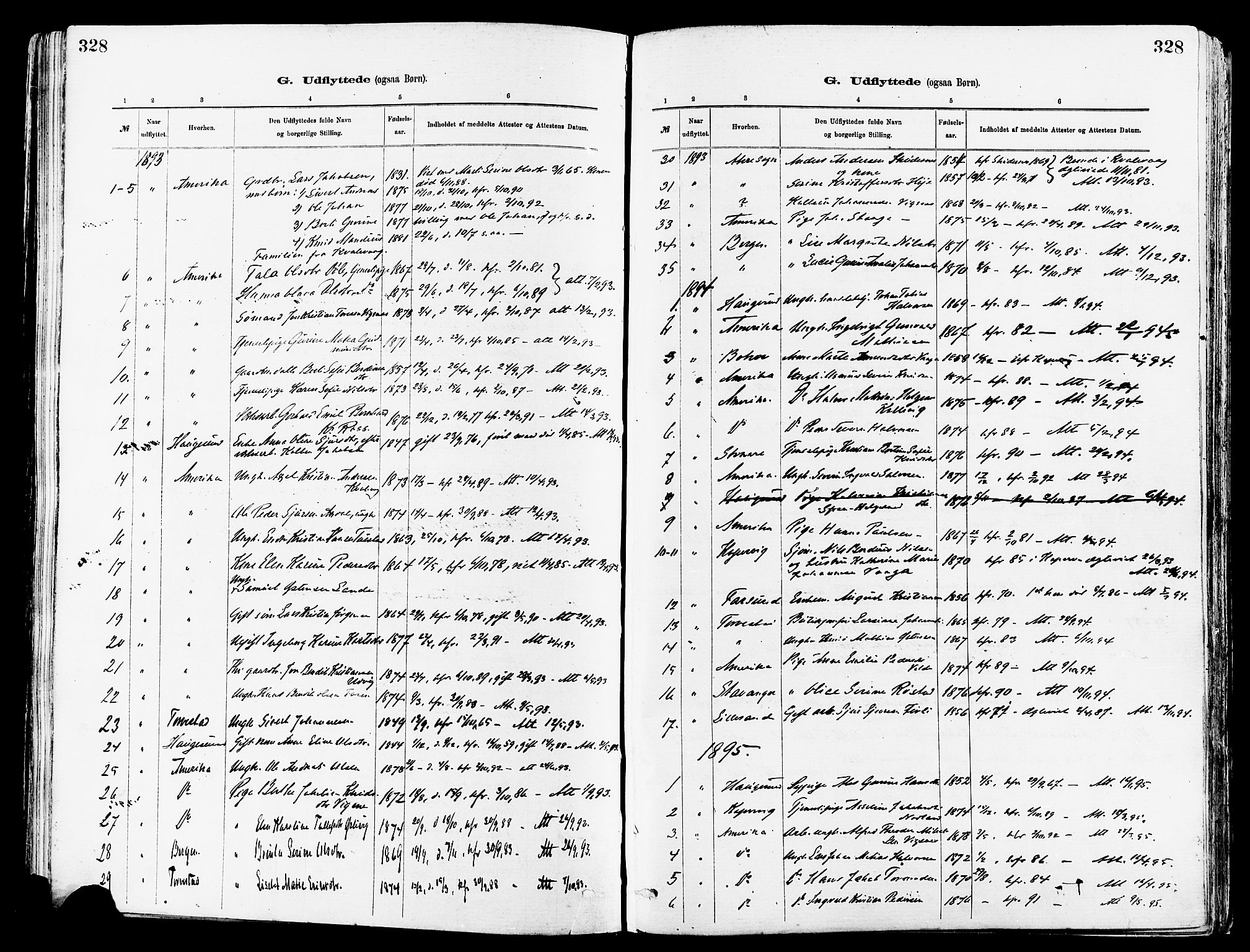 Avaldsnes sokneprestkontor, AV/SAST-A -101851/H/Ha/Haa/L0015: Parish register (official) no. A 15, 1880-1906, p. 328