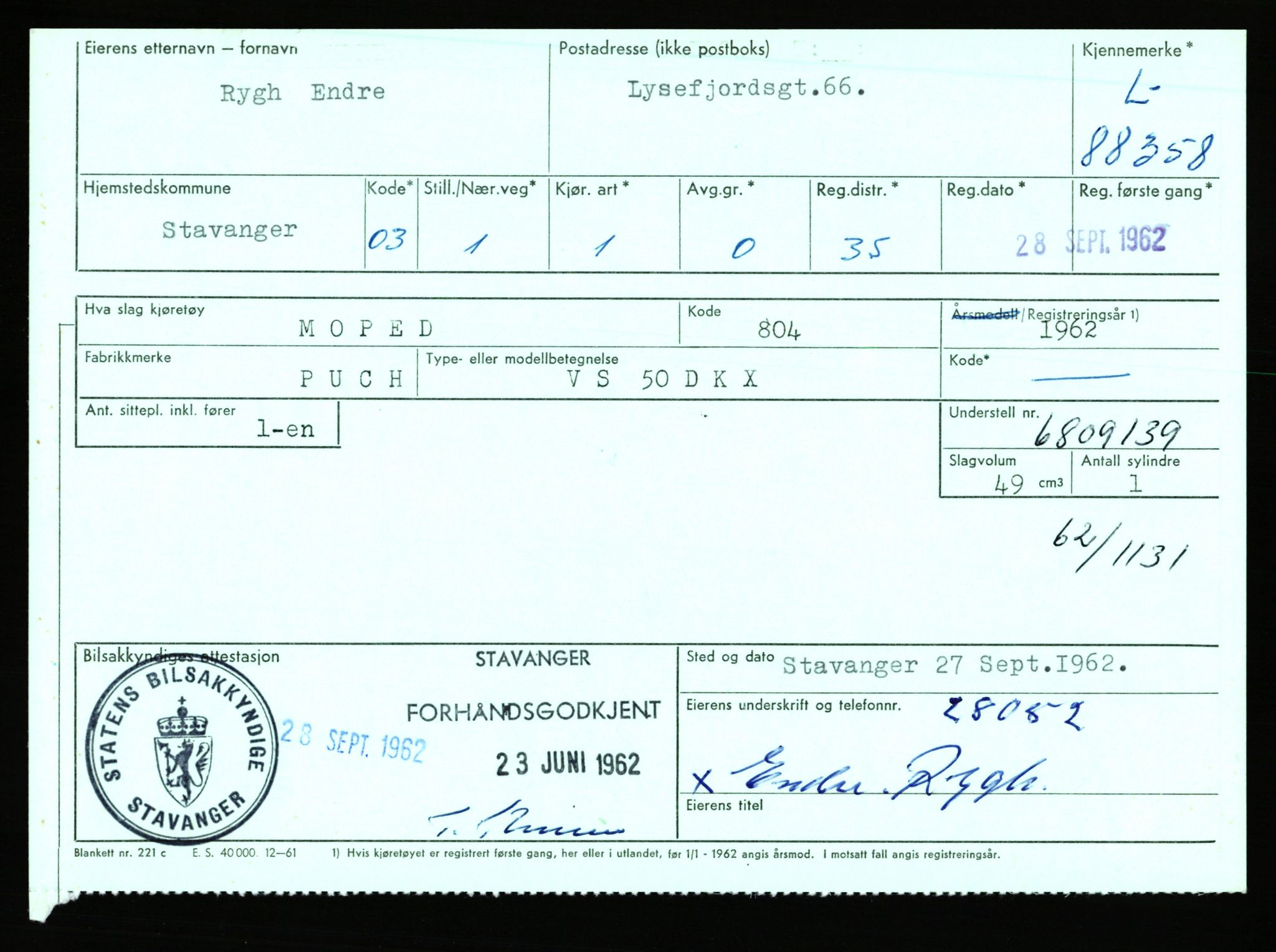 Stavanger trafikkstasjon, AV/SAST-A-101942/0/F/L0074: L-86500 - L-88799, 1930-1971, p. 2014