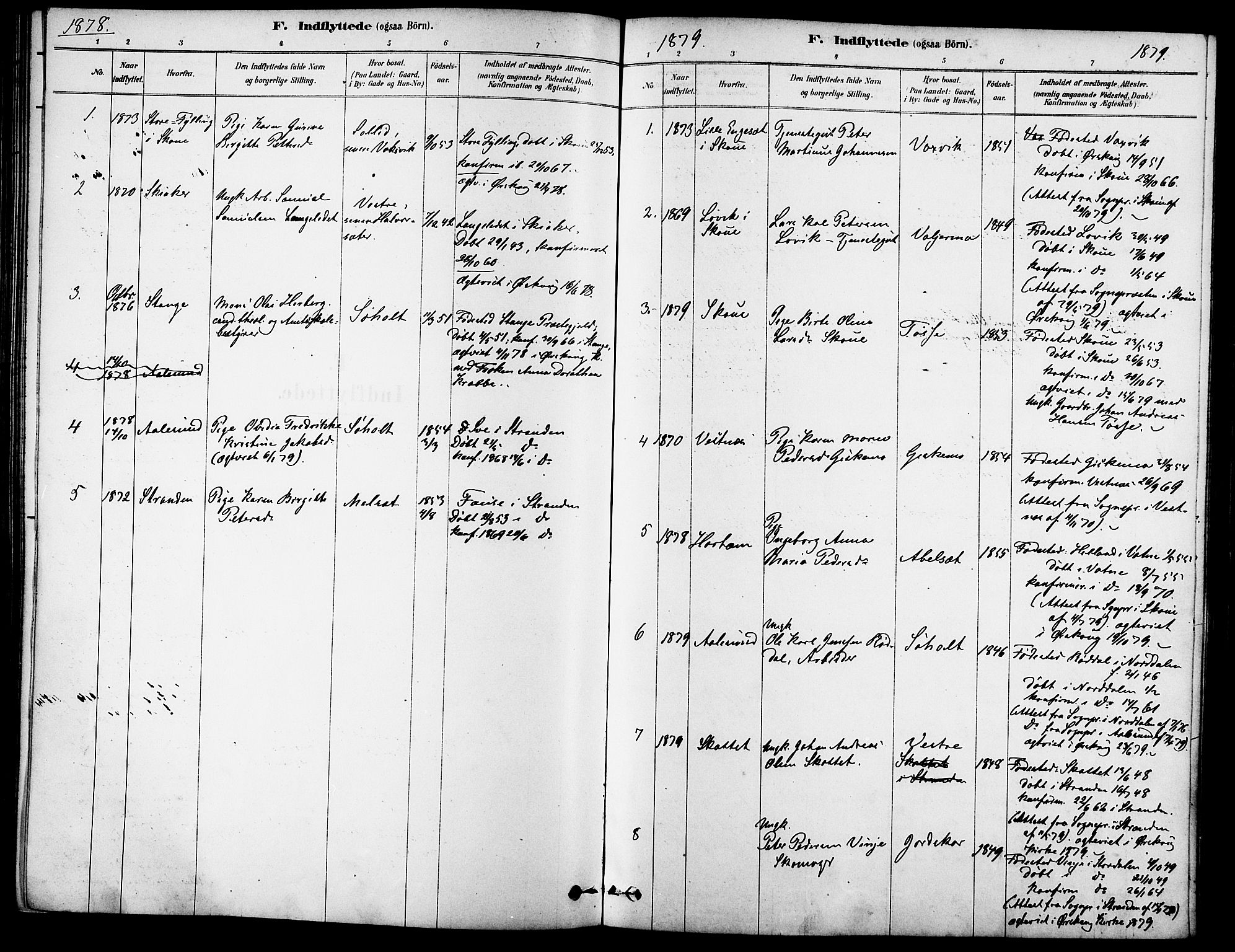 Ministerialprotokoller, klokkerbøker og fødselsregistre - Møre og Romsdal, AV/SAT-A-1454/522/L0315: Parish register (official) no. 522A10, 1878-1890