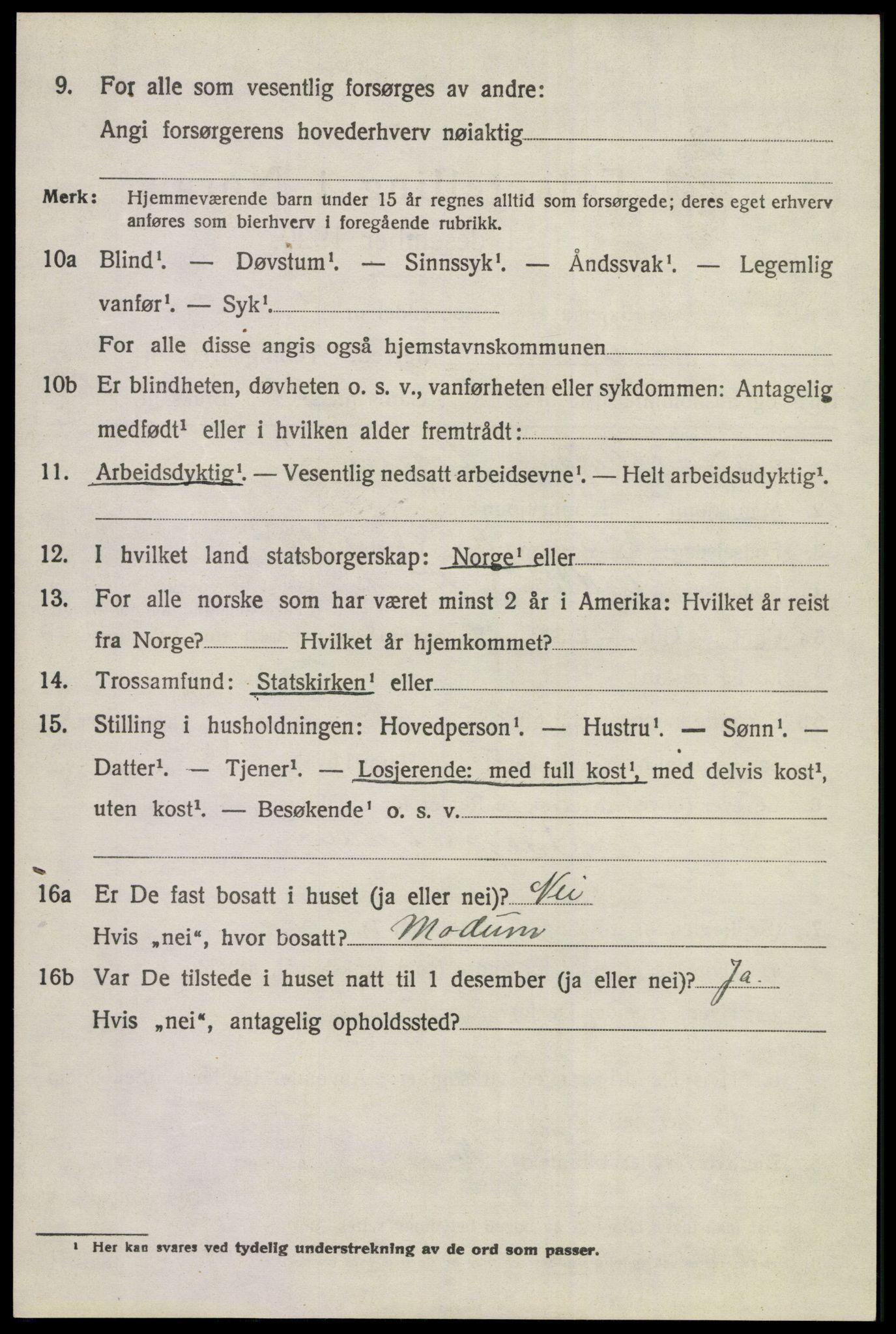 SAKO, 1920 census for Norderhov, 1920, p. 5227