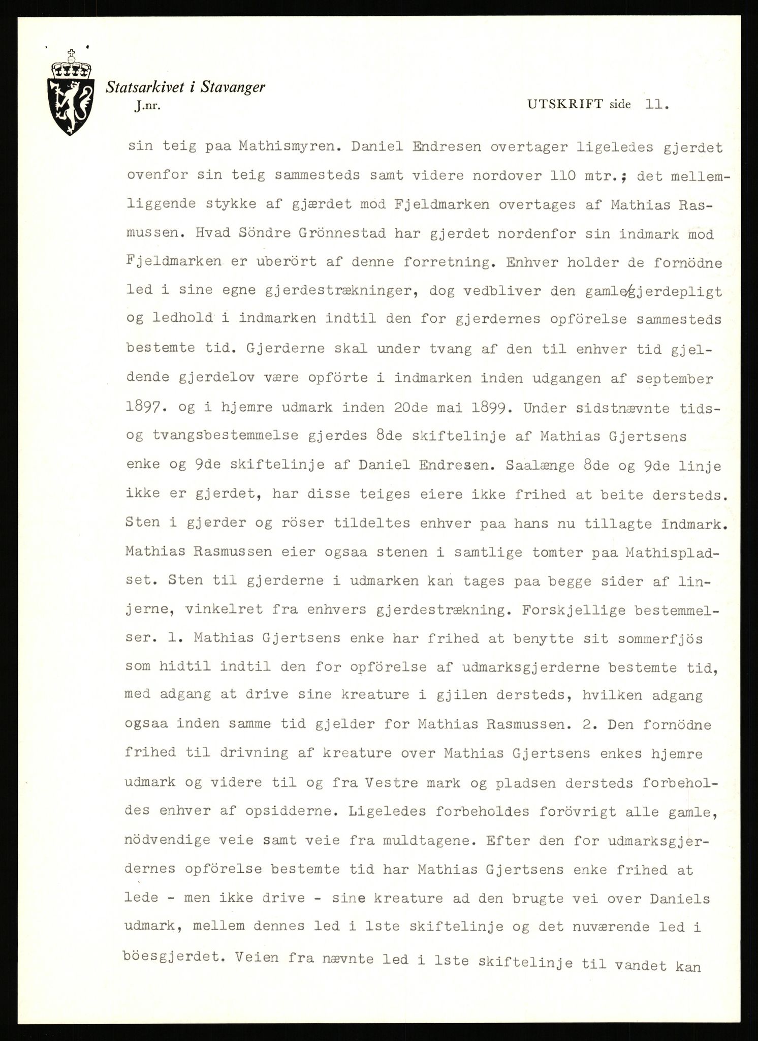 Statsarkivet i Stavanger, AV/SAST-A-101971/03/Y/Yj/L0027: Avskrifter sortert etter gårdsnavn: Gravdal - Grøtteland, 1750-1930, p. 425