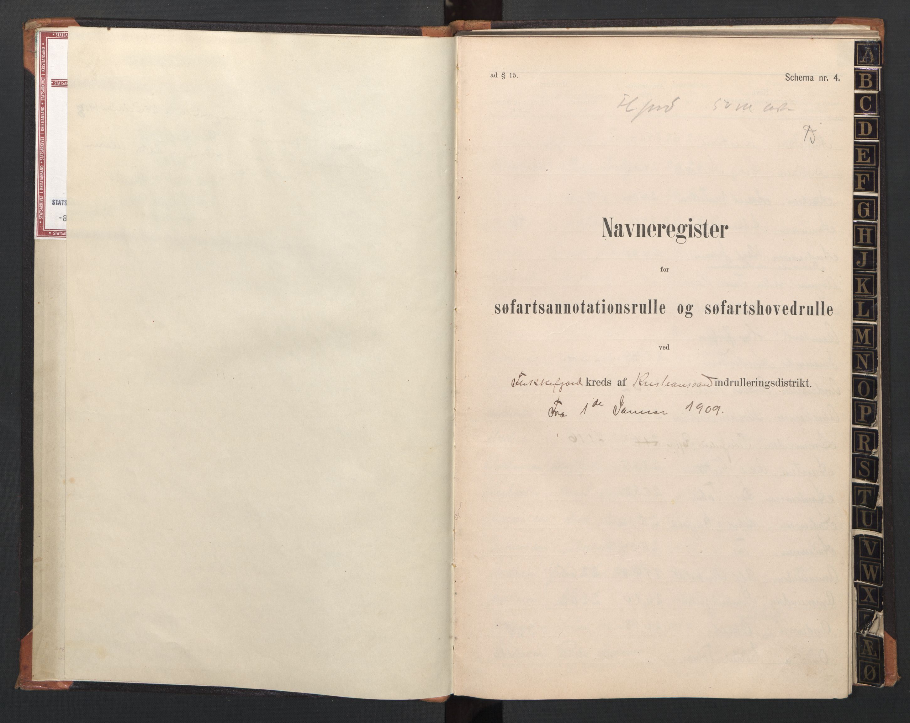 Flekkefjord mønstringskrets, AV/SAK-2031-0018/F/Fb/L0014: Register til annotasjonsrulle nr 2331-2964 og hovedrulle nr 1933-2591, Æ-11, 1909-1948, p. 3