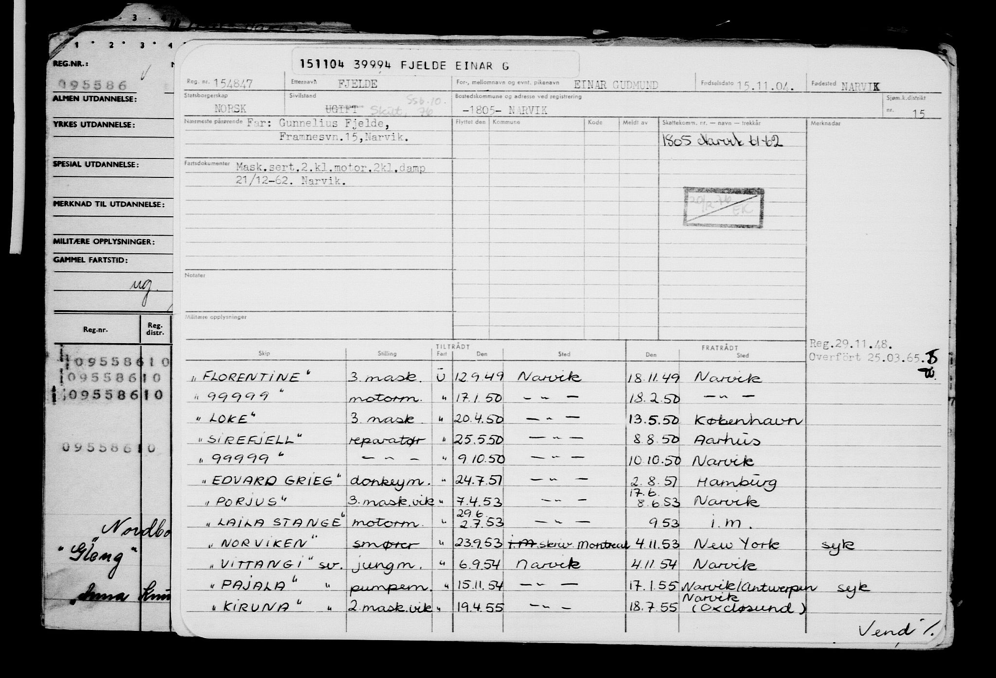 Direktoratet for sjømenn, AV/RA-S-3545/G/Gb/L0056: Hovedkort, 1904, p. 433