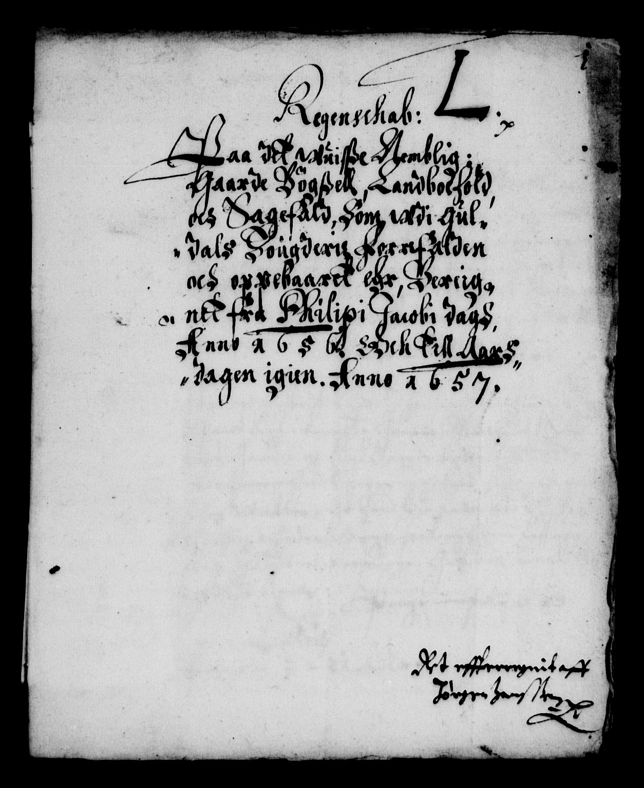 Rentekammeret inntil 1814, Reviderte regnskaper, Lensregnskaper, AV/RA-EA-5023/R/Rb/Rbw/L0125: Trondheim len, 1642-1657