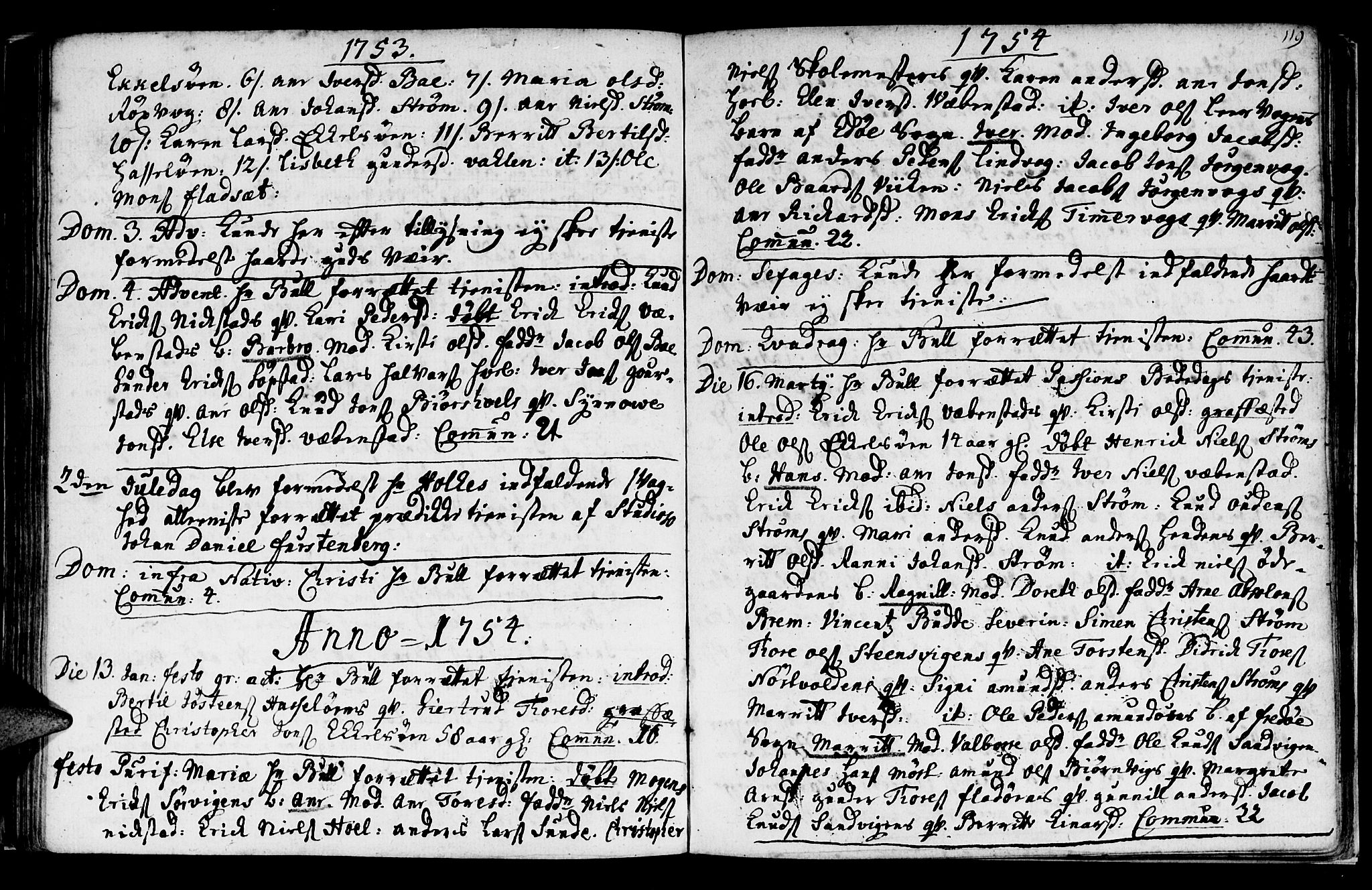 Ministerialprotokoller, klokkerbøker og fødselsregistre - Møre og Romsdal, AV/SAT-A-1454/569/L0815: Parish register (official) no. 569A01, 1737-1759, p. 118-119