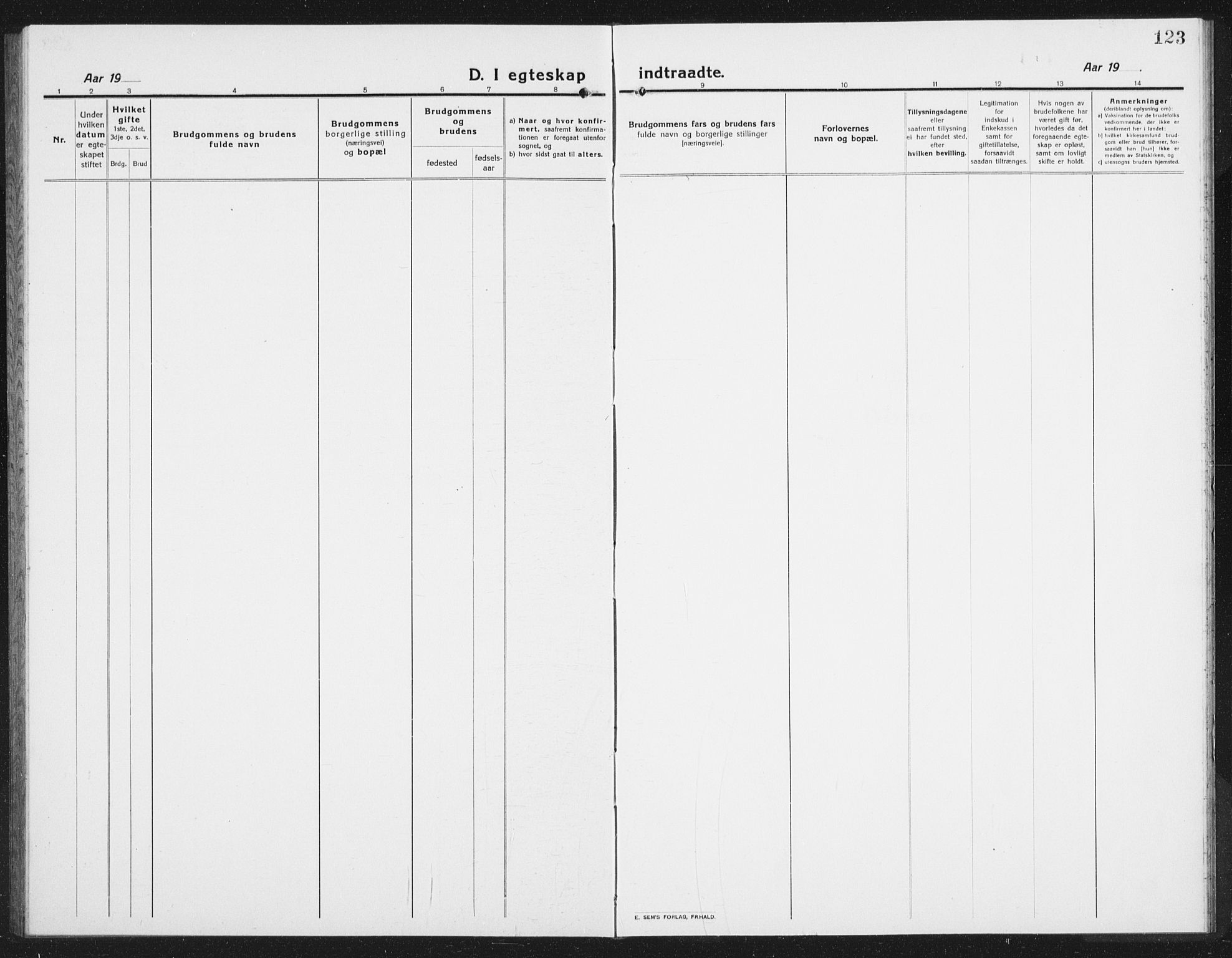 Kopervik sokneprestkontor, AV/SAST-A-101850/H/Ha/Hab/L0006: Parish register (copy) no. B 6, 1918-1942, p. 123