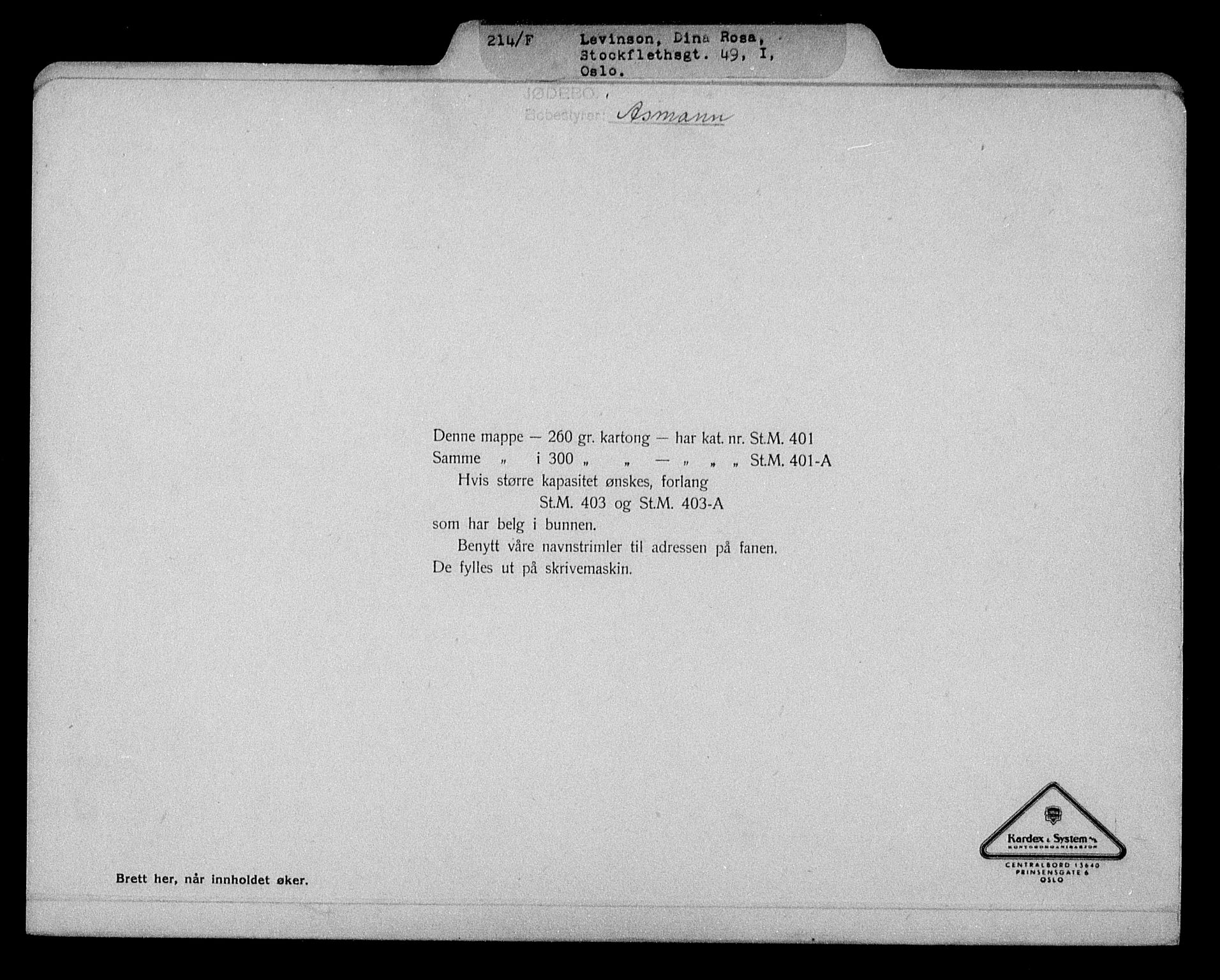 Justisdepartementet, Tilbakeføringskontoret for inndratte formuer, RA/S-1564/H/Hc/Hcc/L0958: --, 1945-1947, p. 476