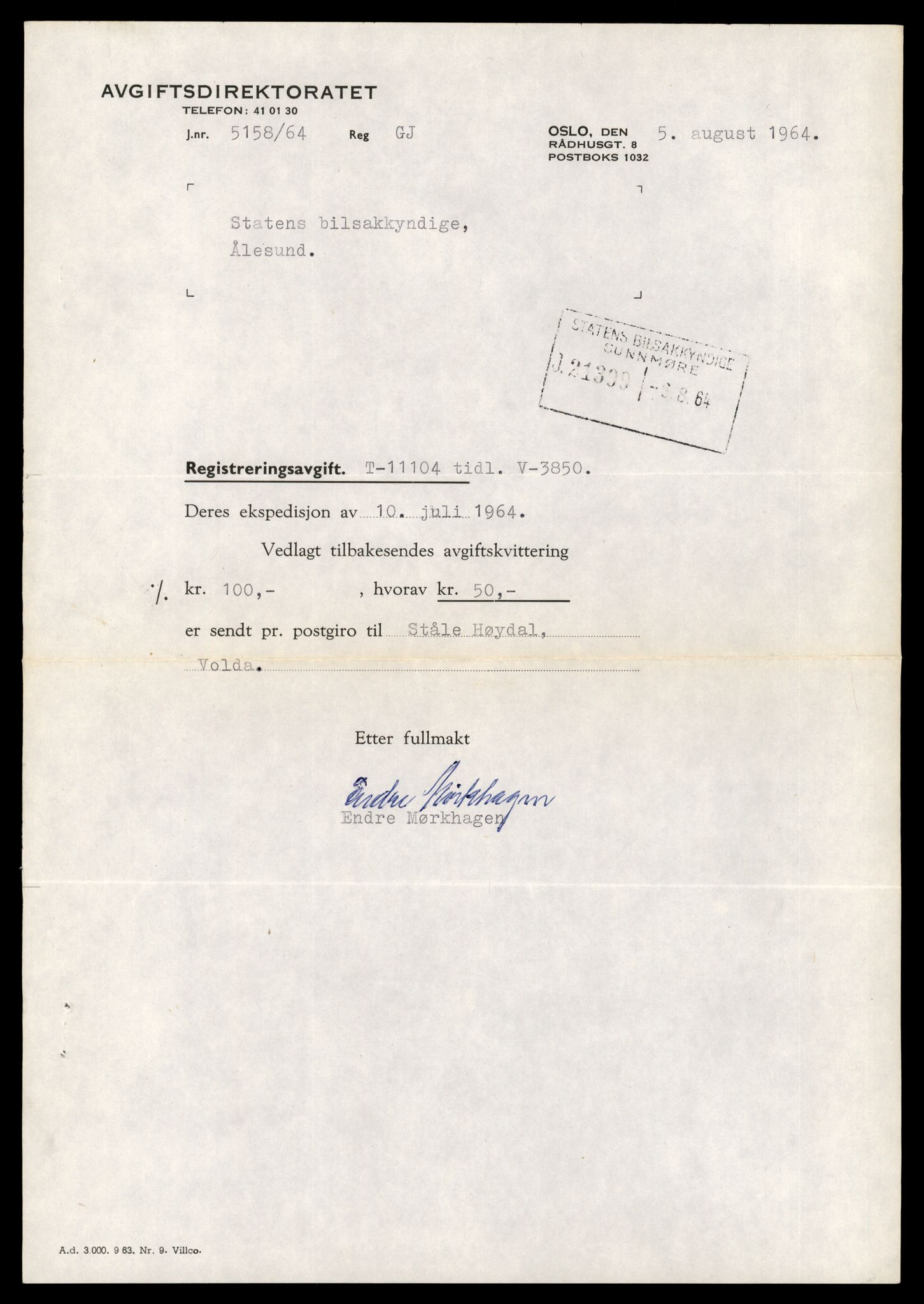 Møre og Romsdal vegkontor - Ålesund trafikkstasjon, AV/SAT-A-4099/F/Fe/L0026: Registreringskort for kjøretøy T 11046 - T 11160, 1927-1998, p. 1711