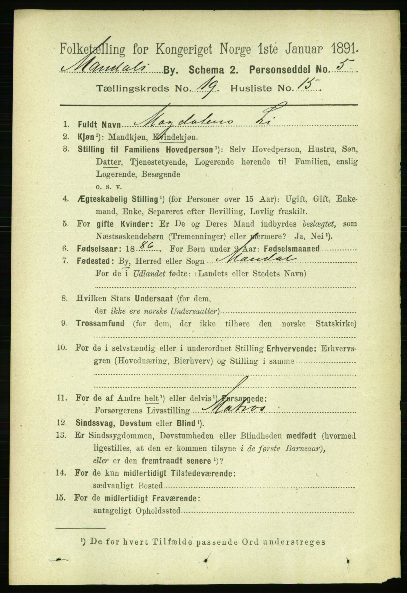 RA, 1891 census for 1002 Mandal, 1891, p. 3901