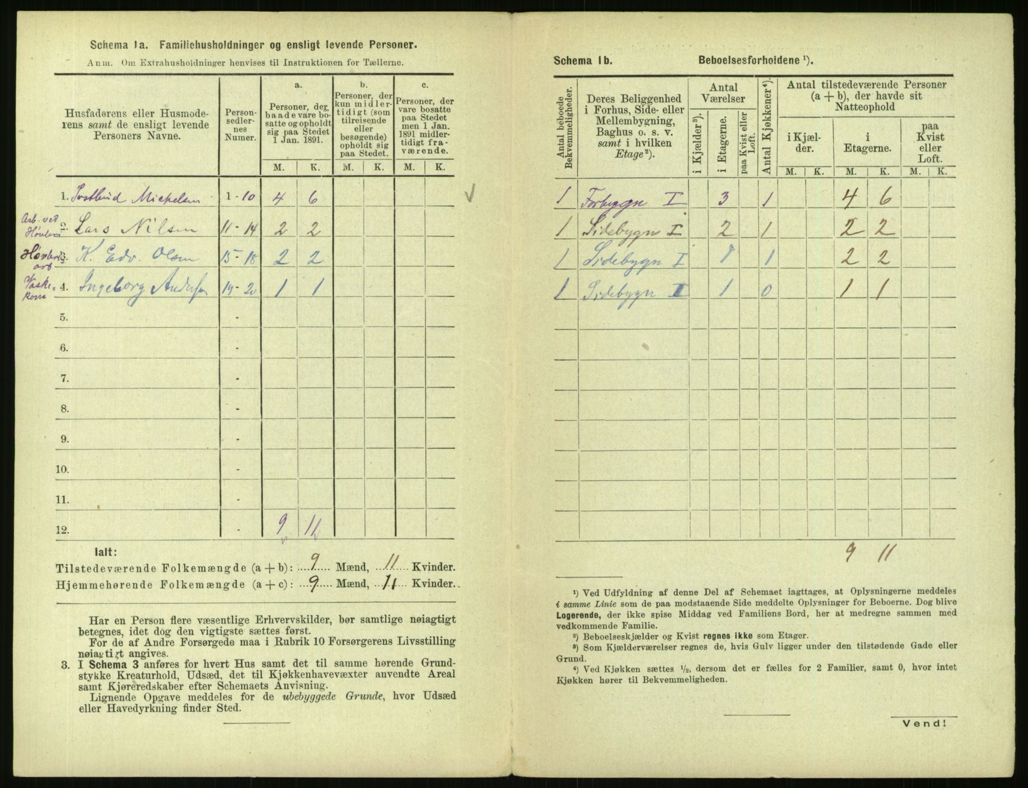 RA, 1891 census for 0301 Kristiania, 1891, p. 94379