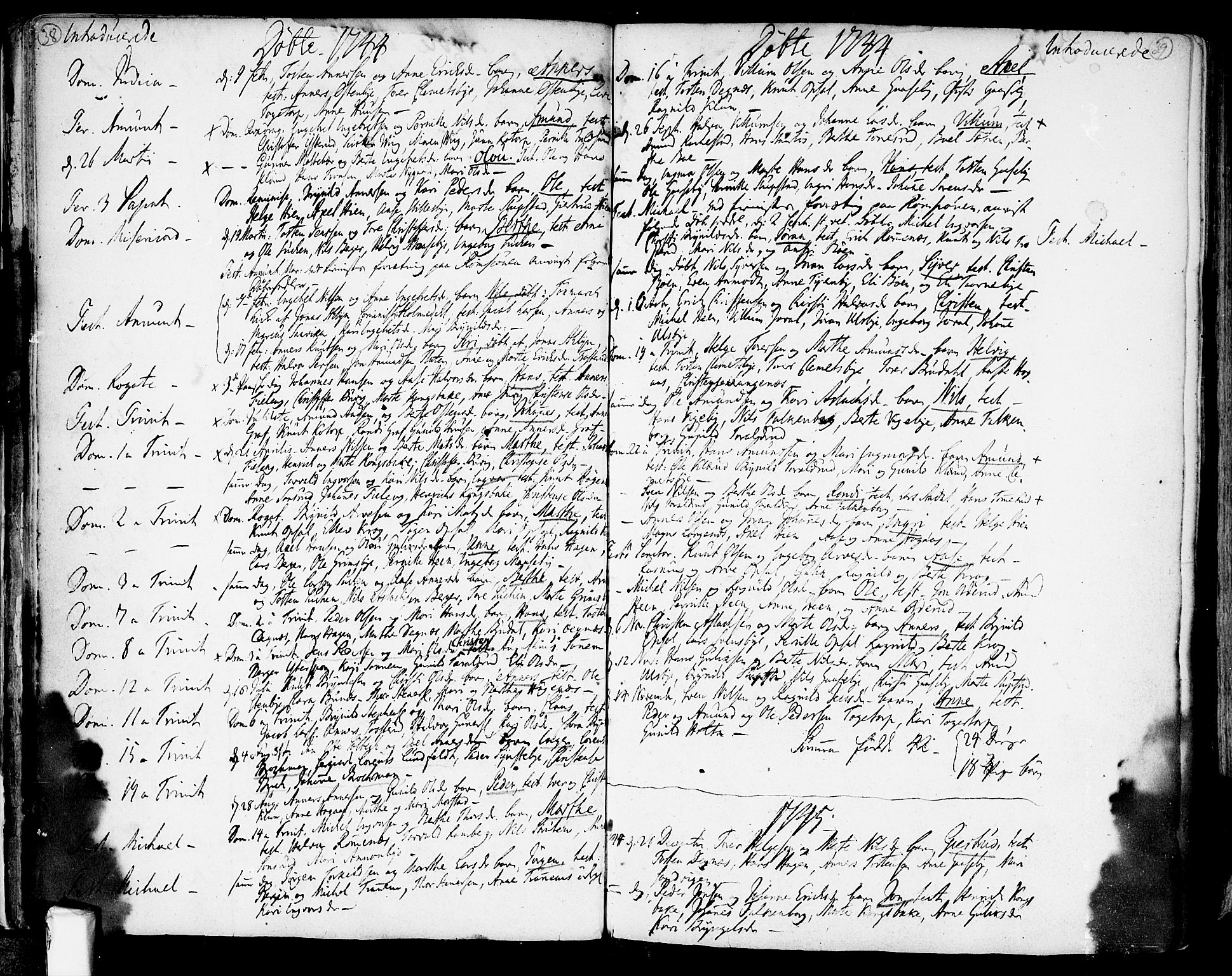 Rødenes prestekontor Kirkebøker, AV/SAO-A-2005/F/Fa/L0002: Parish register (official) no. I 2, 1733-1776, p. 38-39