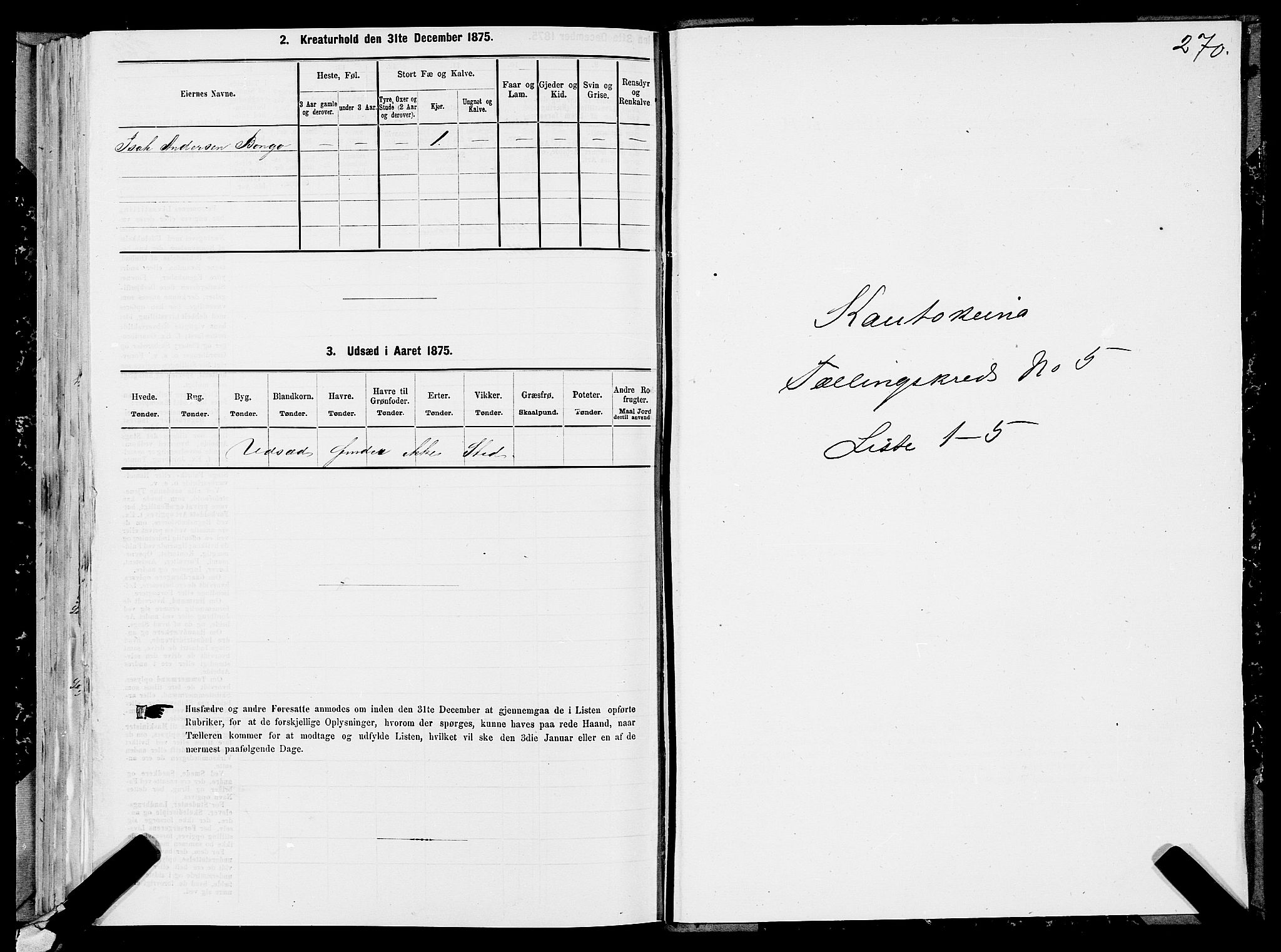 SATØ, 1875 census for 2011P Kautokeino, 1875, p. 1270