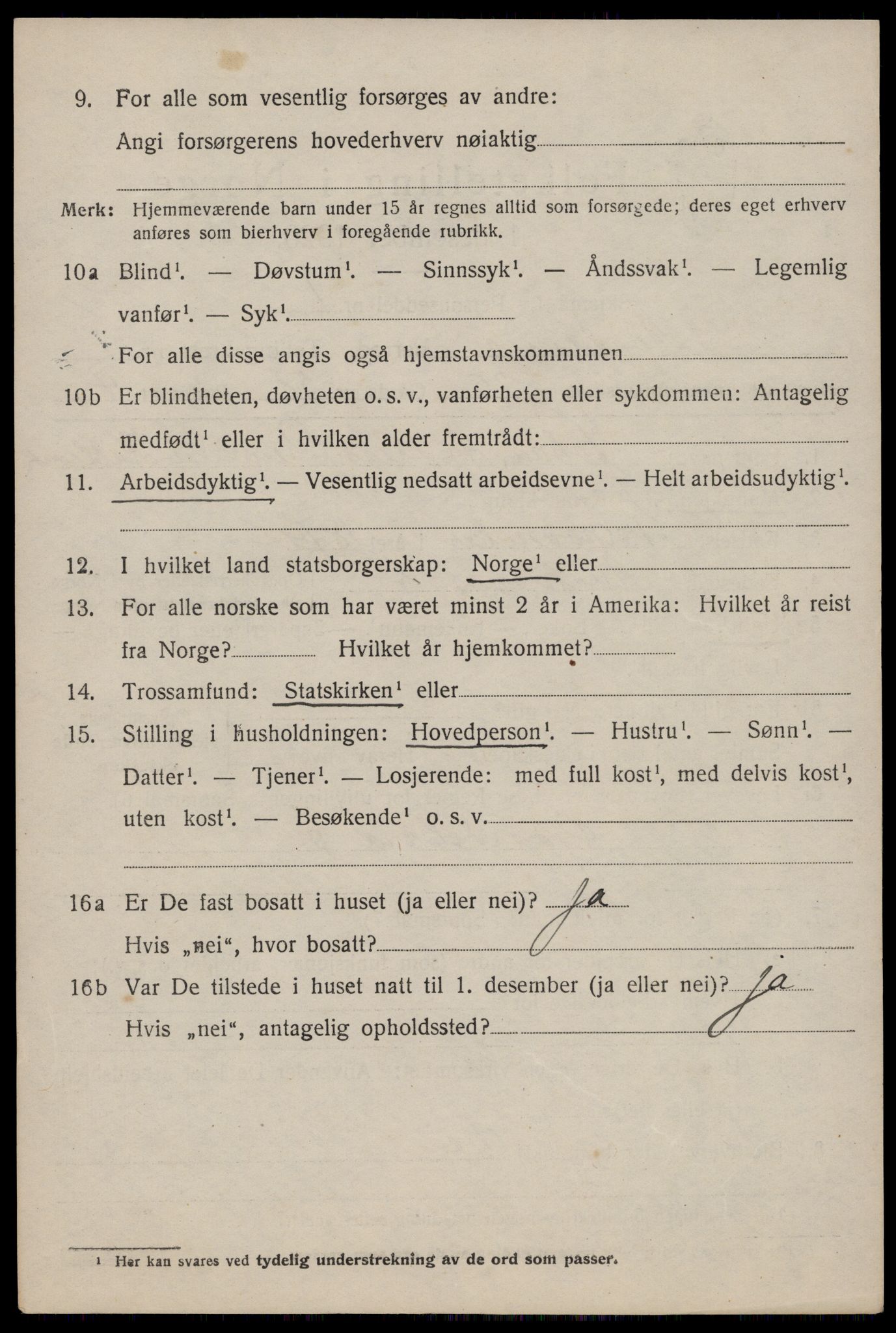 SAST, 1920 census for Avaldsnes, 1920, p. 6070