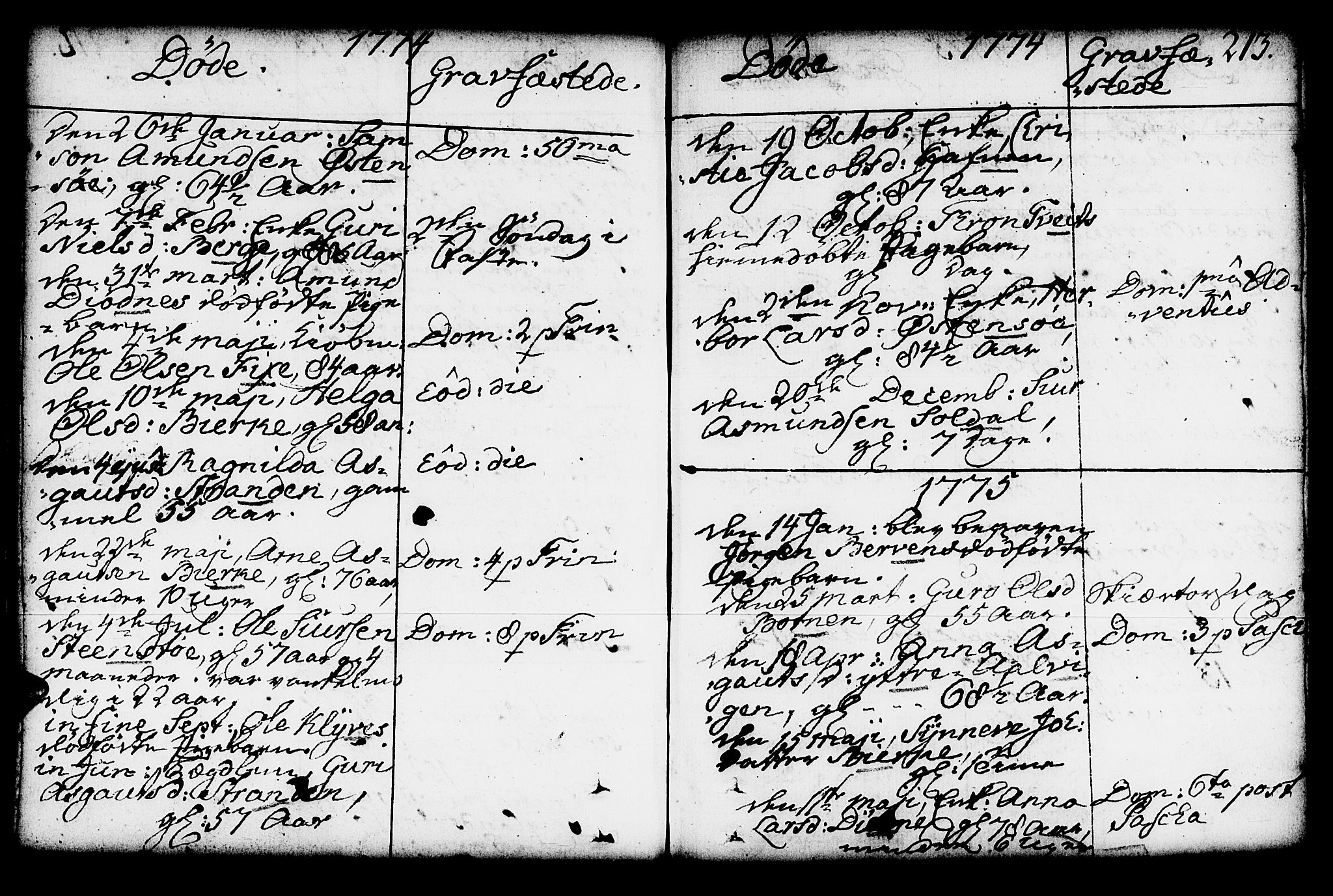 Kvam sokneprestembete, AV/SAB-A-76201/H/Haa: Parish register (official) no. A 4, 1743-1795, p. 213