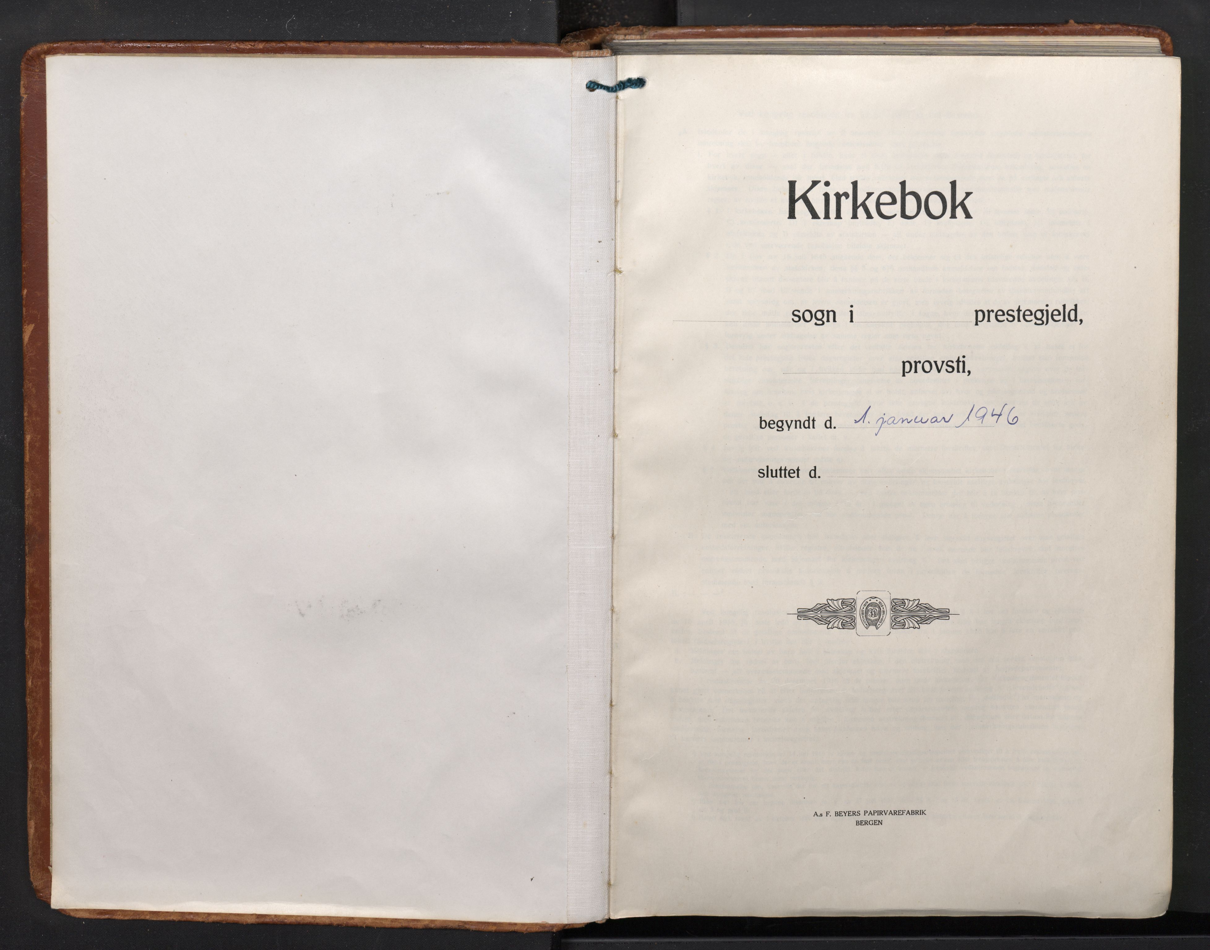 Domkirken sokneprestembete, AV/SAB-A-74801/H/Haa/L0045: Parish register (official) no. E 7, 1946-1983