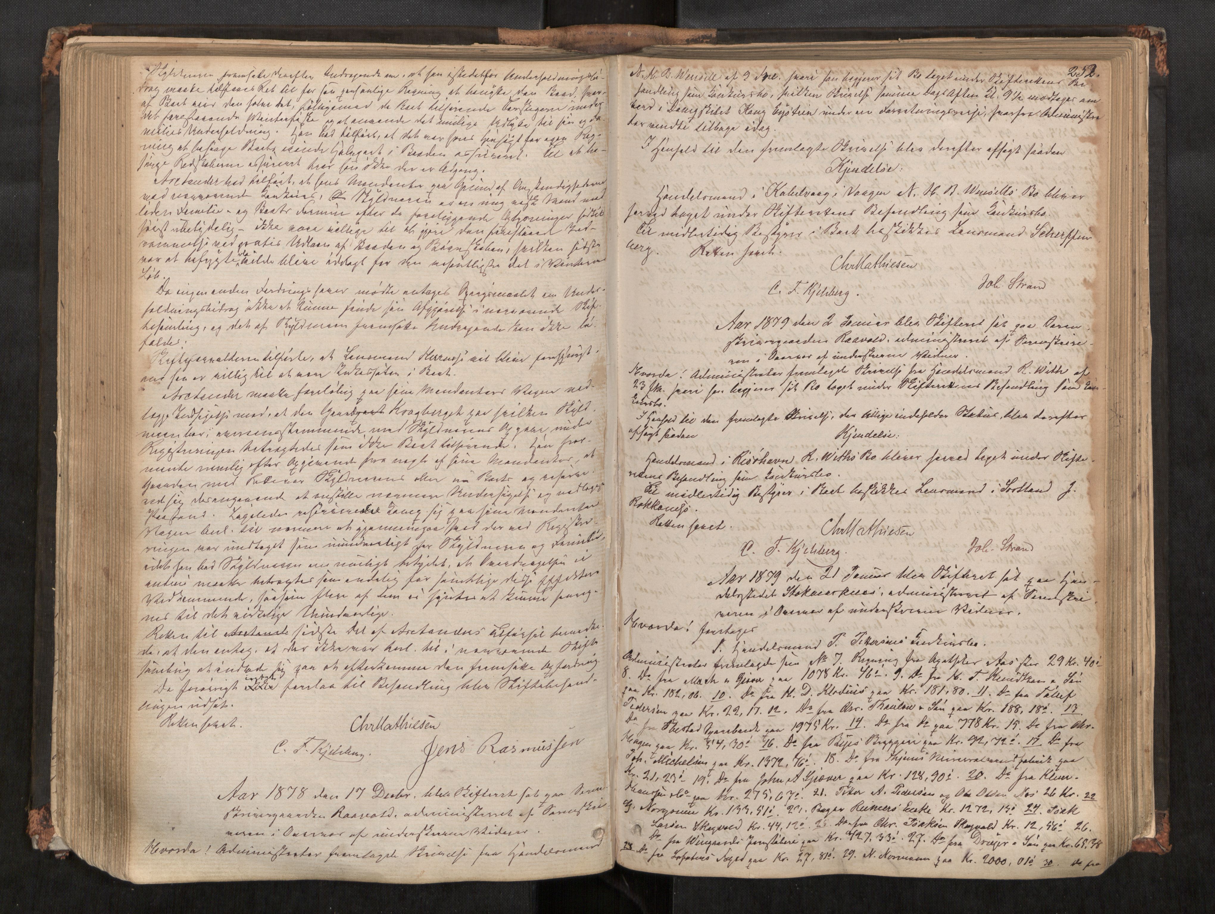 Vesterålen sorenskriveri, AV/SAT-A-4180/1/3/3B/L0002: Skiftebehandlingsprotokoll, 1872-1884, p. 252