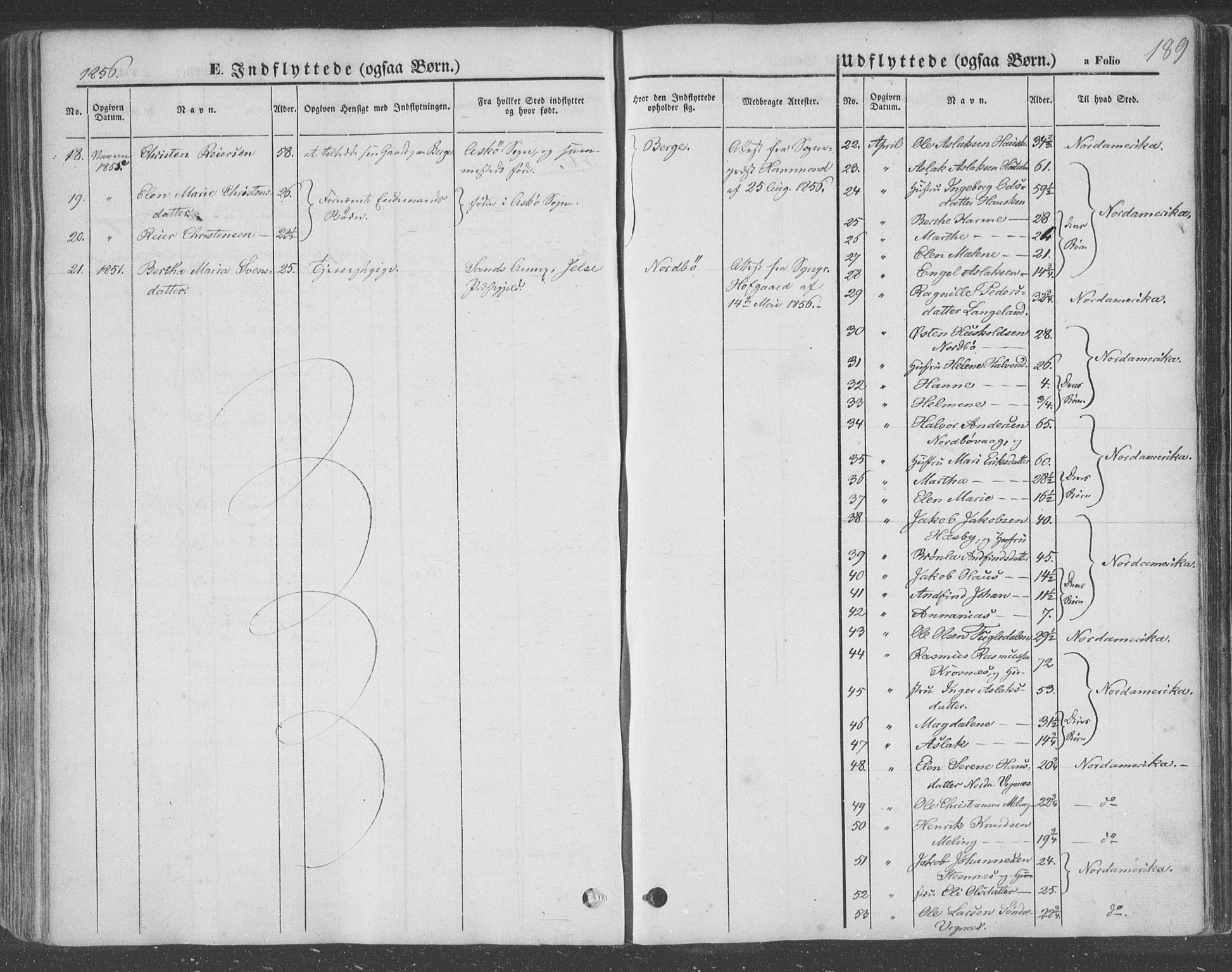 Finnøy sokneprestkontor, SAST/A-101825/H/Ha/Haa/L0007: Parish register (official) no. A 7, 1847-1862, p. 189