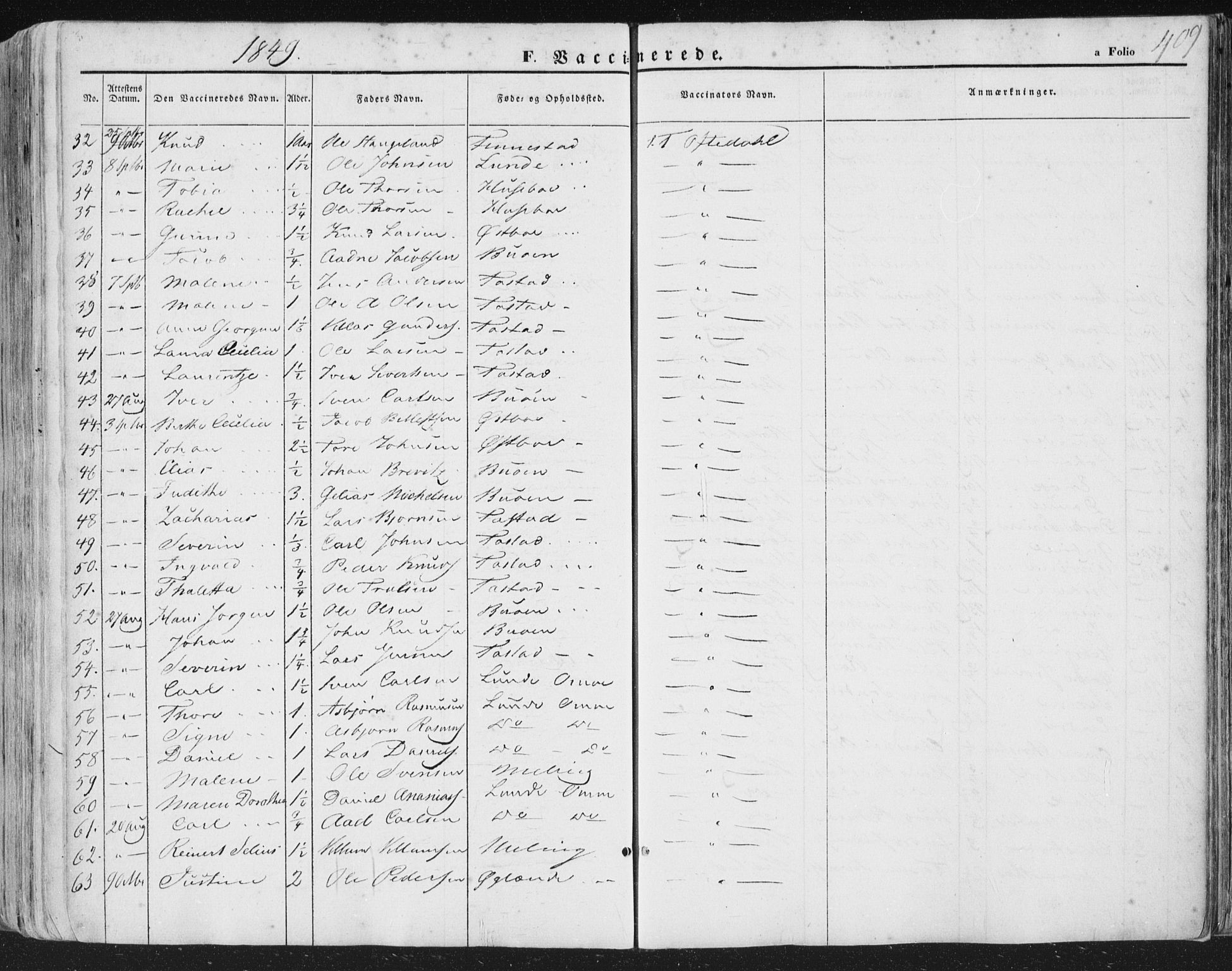 Hetland sokneprestkontor, AV/SAST-A-101826/30/30BA/L0002: Parish register (official) no. A 2, 1849-1869, p. 409