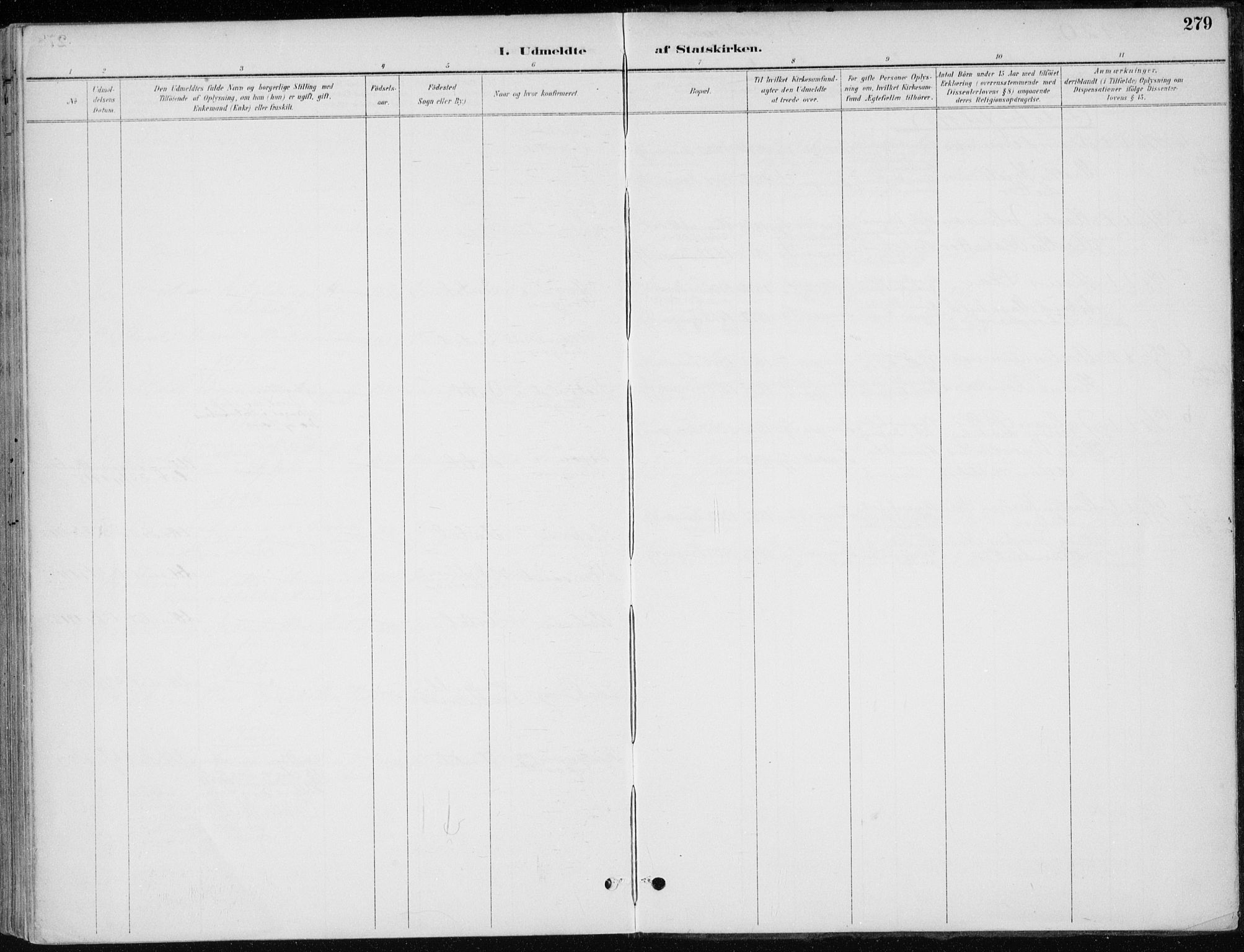 Stange prestekontor, AV/SAH-PREST-002/K/L0023: Parish register (official) no. 23, 1897-1920, p. 279
