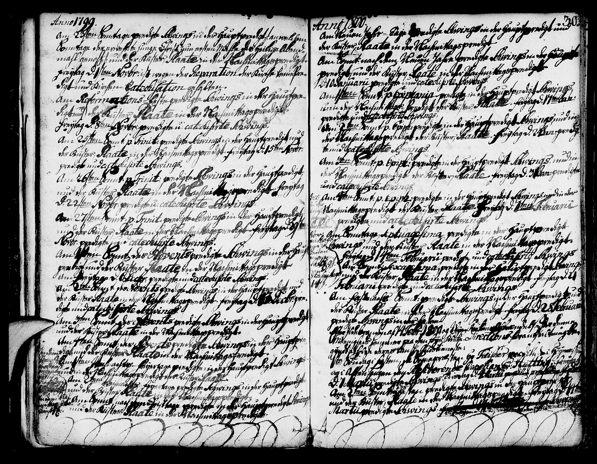 Mariakirken Sokneprestembete, SAB/A-76901/H/Haa/L0003: Parish register (official) no. A 3, 1786-1815, p. 30